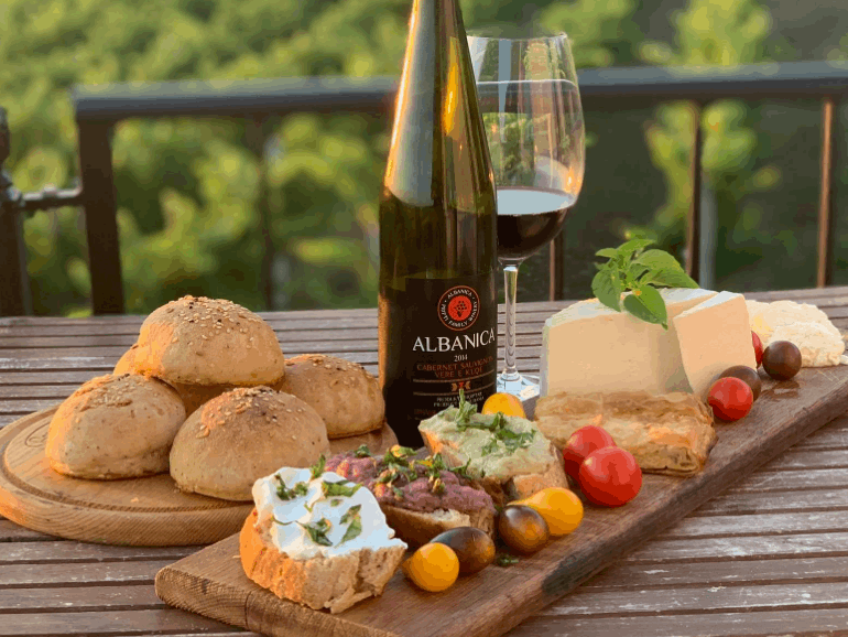 Apollonia Ruins Tour & Albanica Cantina Wine Tasting, with Car & Driver included.