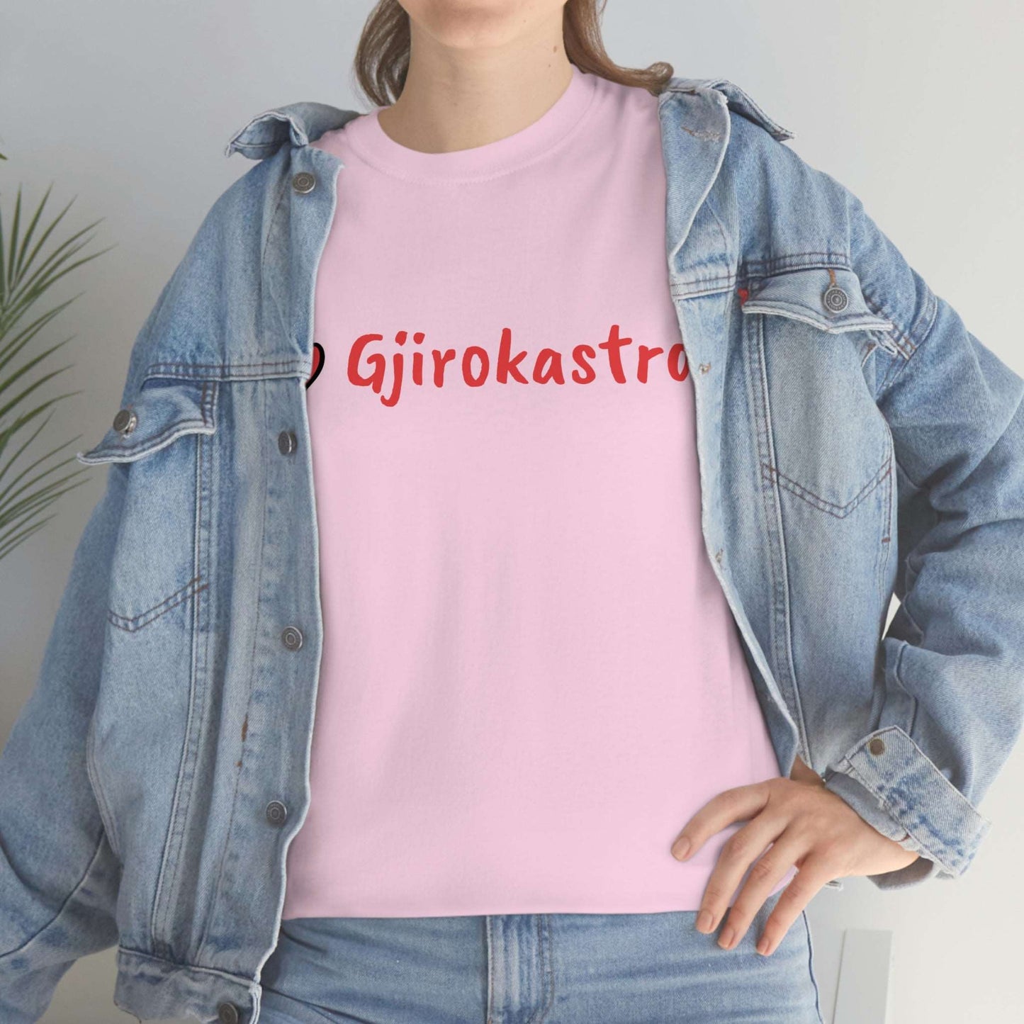 I Love Gjirokastra Cotton T-Shirt for Women/Men
