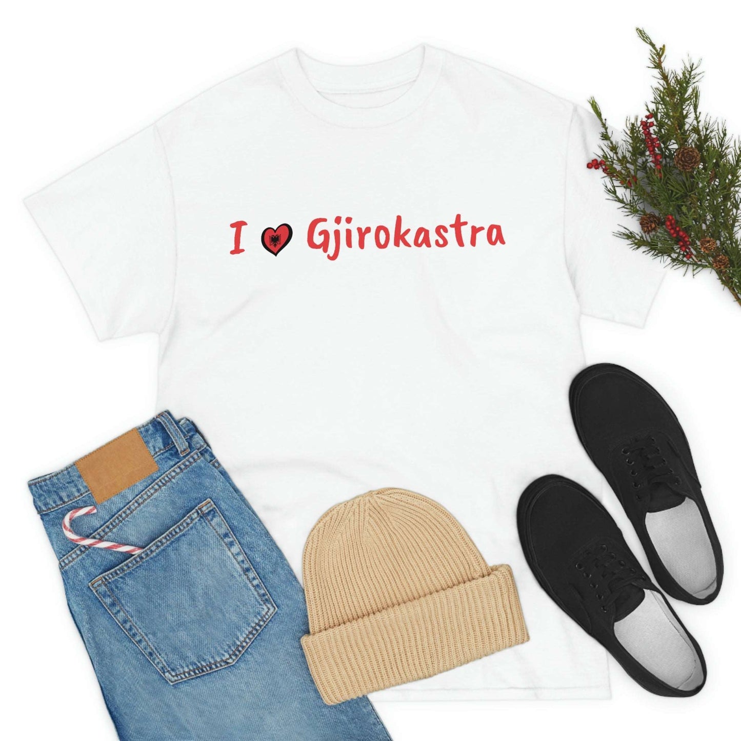 I Love Gjirokastra Cotton T-Shirt for Women/Men