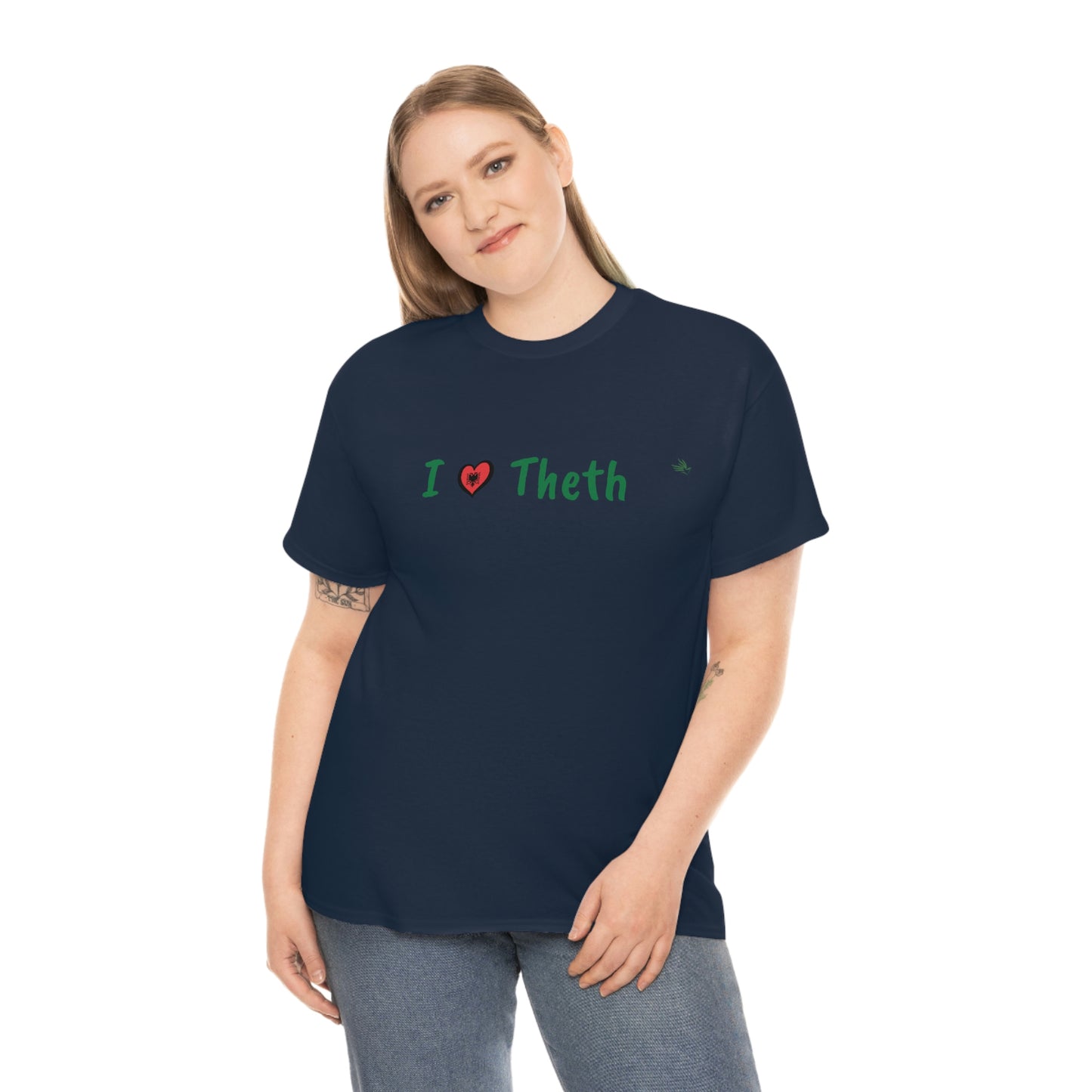 I Love Theth, Cotton T-Shirt for Women/Men