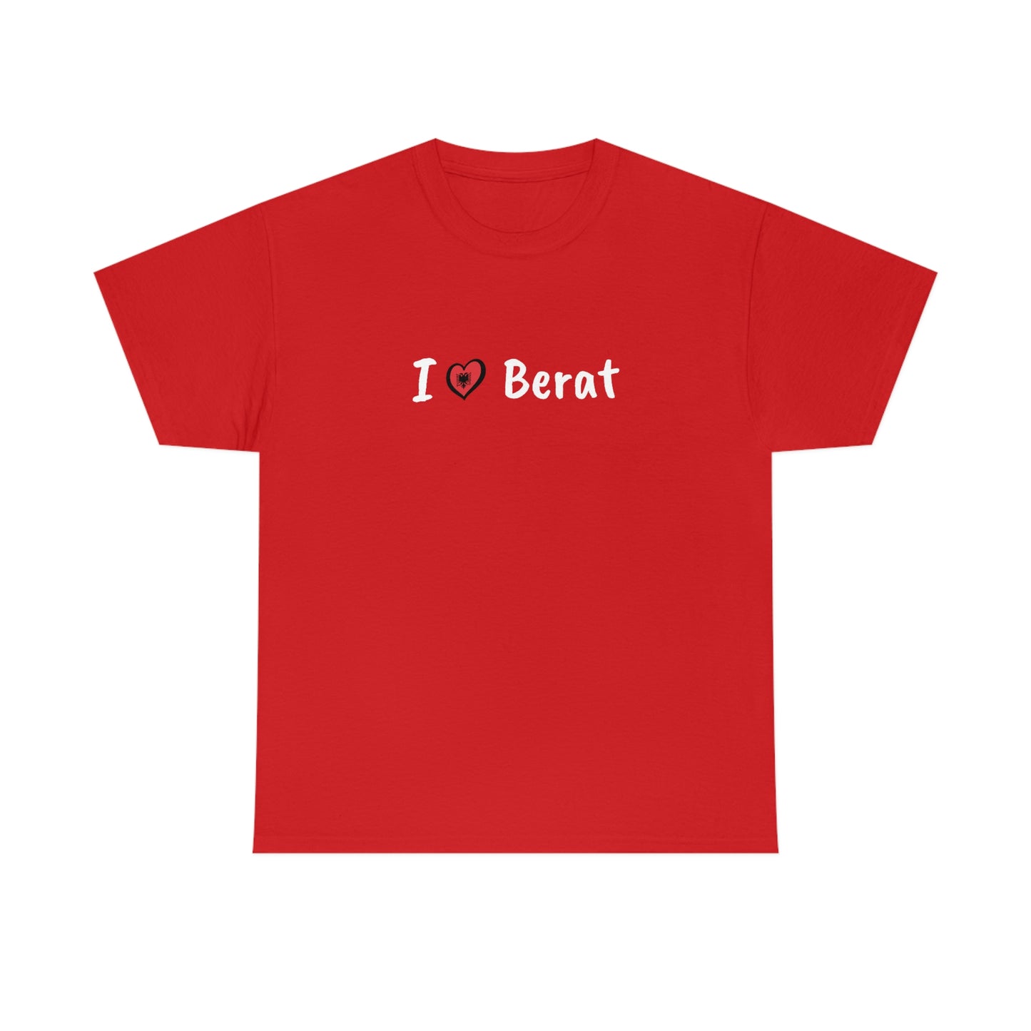 I Love Berat Cotton T-Shirt for Women/Men