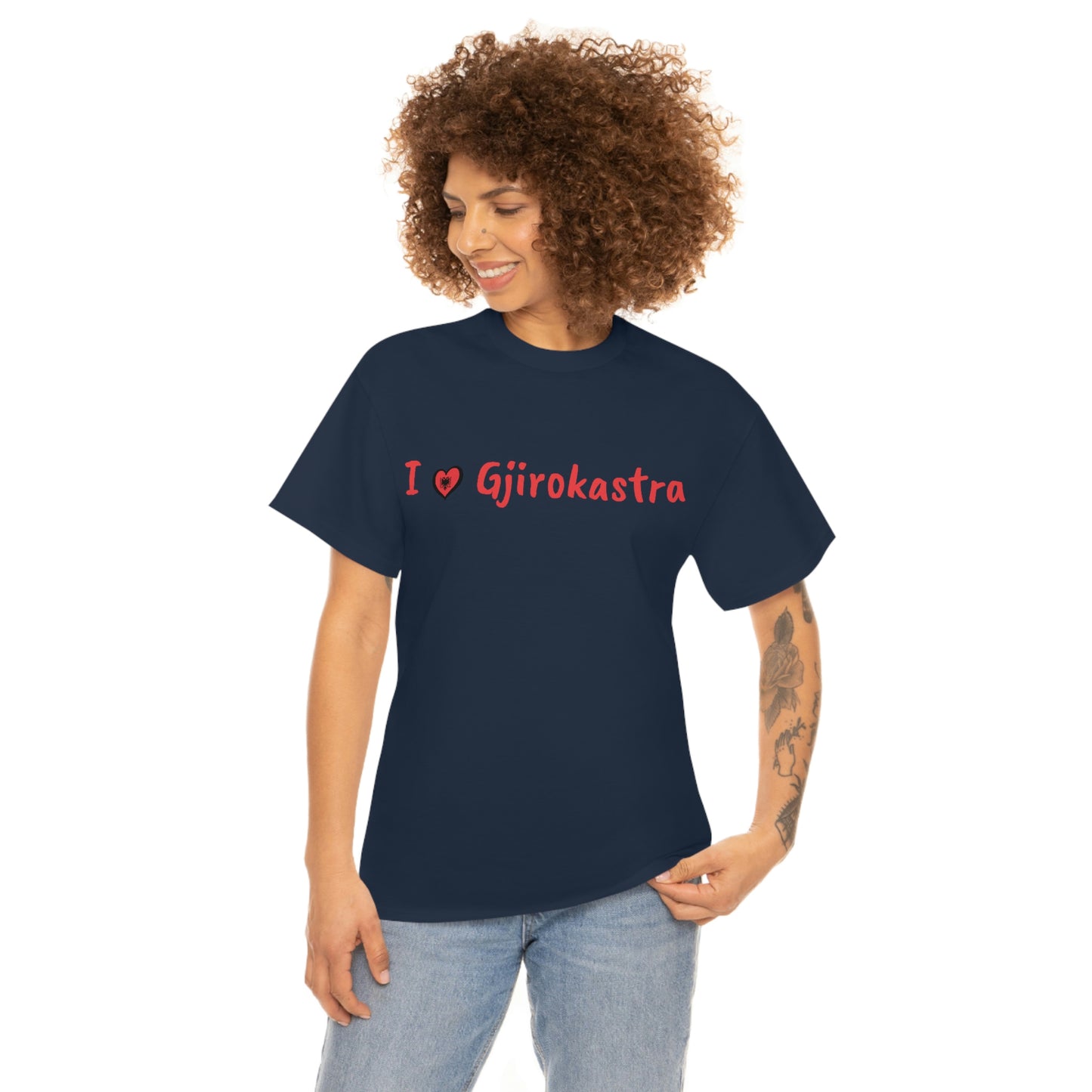 I Love Gjirokastra Cotton T-Shirt for Women/Men