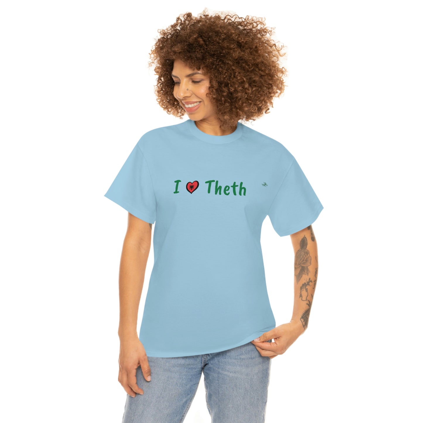 I Love Theth, Cotton T-Shirt for Women/Men