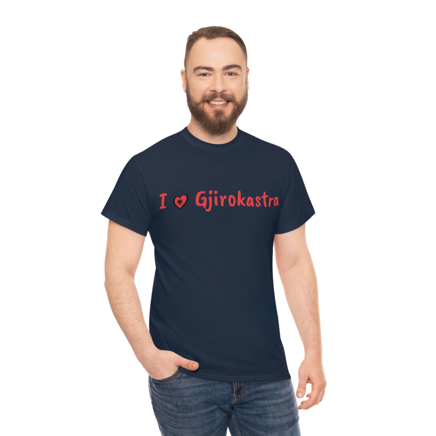 I Love Gjirokastra Cotton T-Shirt for Women/Men