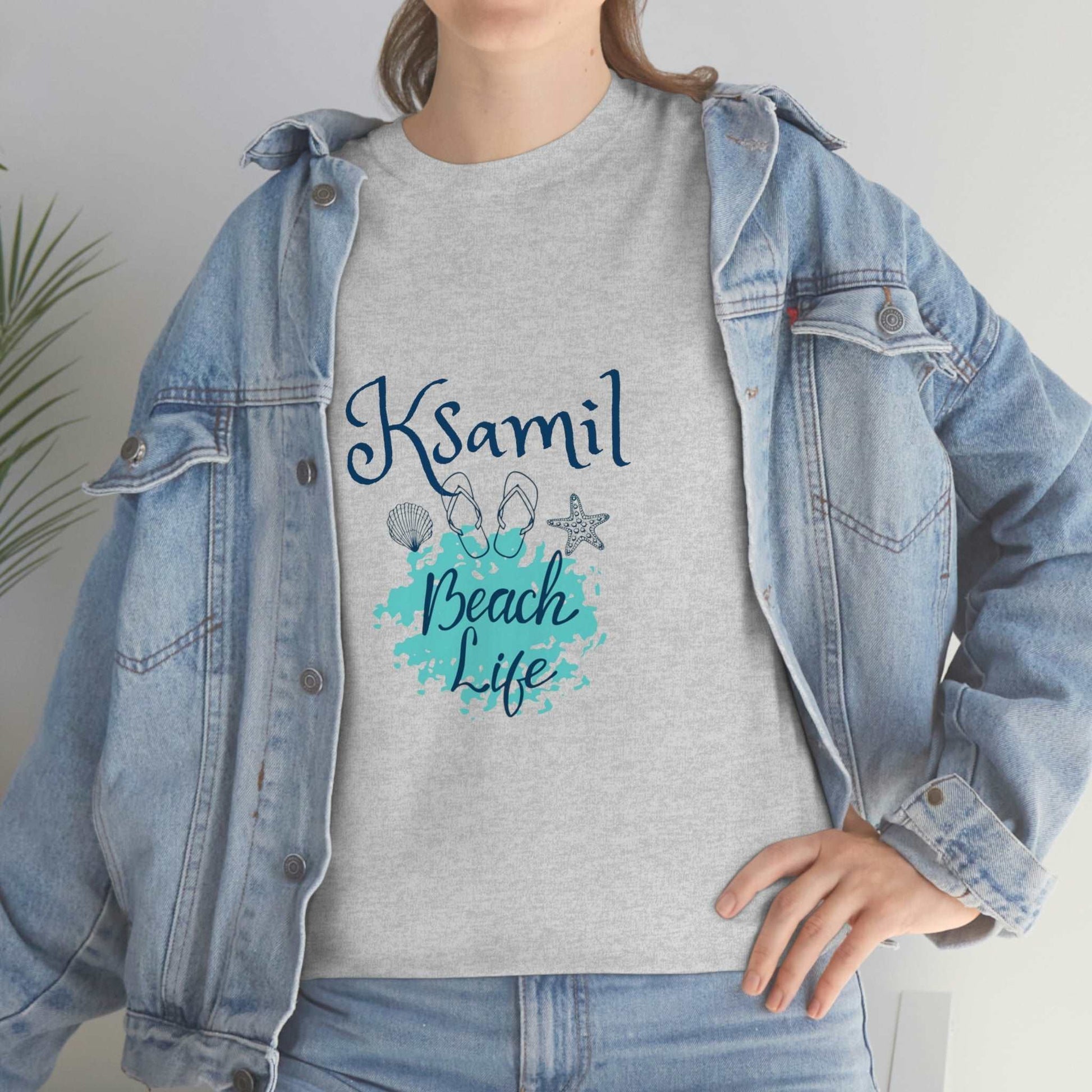 I Love Beach Life Ksamil Women/Men Cotton T-Shirt