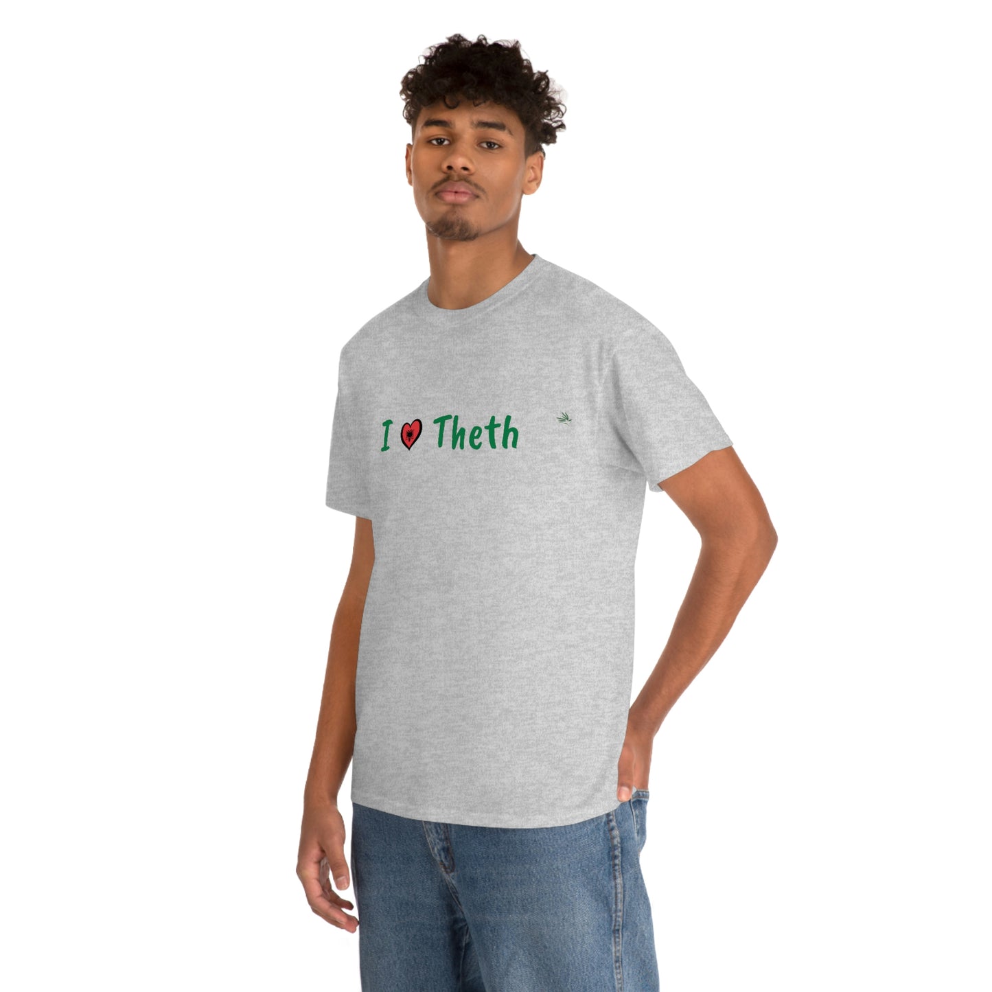 I Love Theth, Cotton T-Shirt for Women/Men