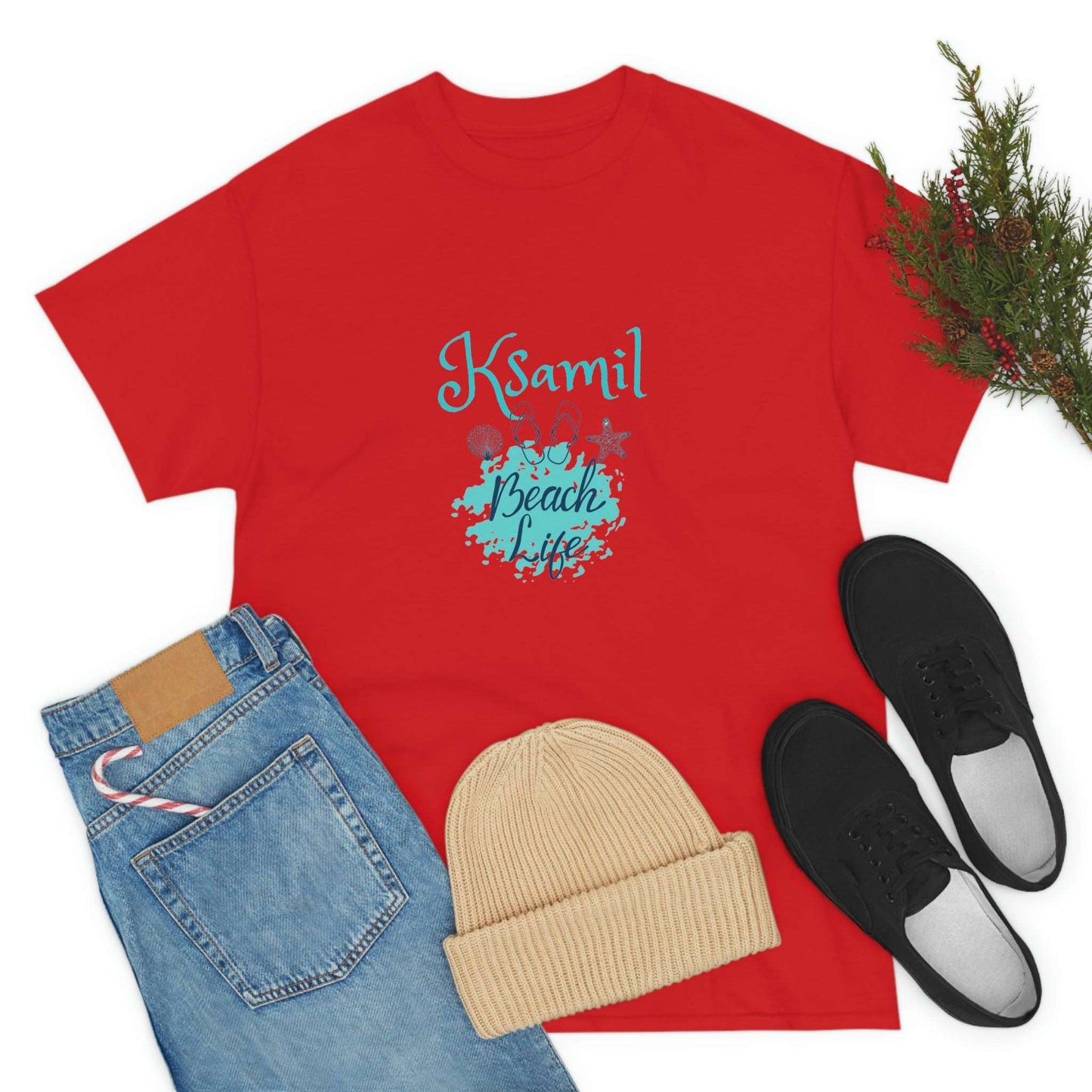 I Love Beach Life Ksamil Women/Men Cotton T-Shirt