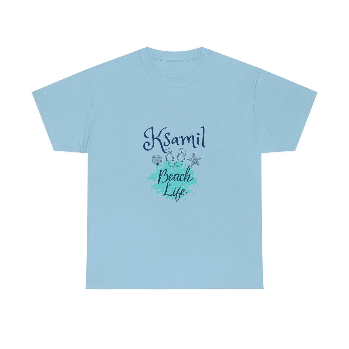 Ich liebe Strandleben Ksamil Damen/Herren Baumwoll-T-Shirt