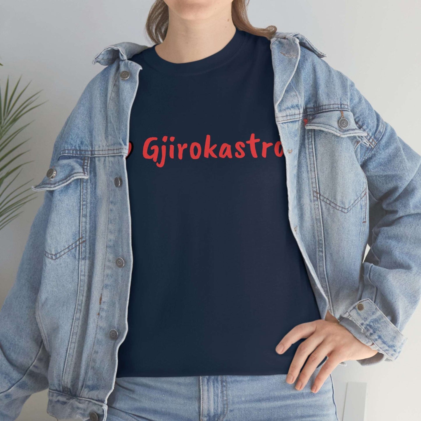 I Love Gjirokastra Cotton T-Shirt for Women/Men