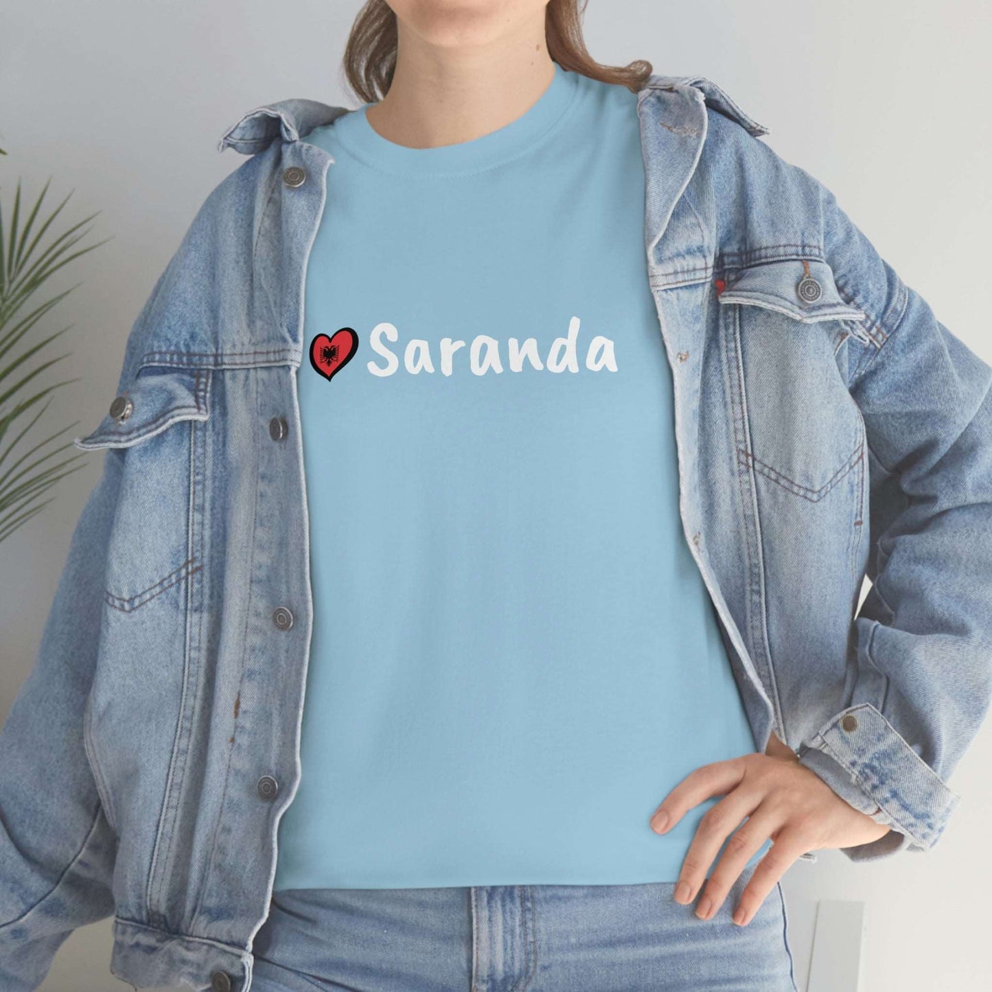 I Love Saranda Cotton T-Shirt for Women/Men
