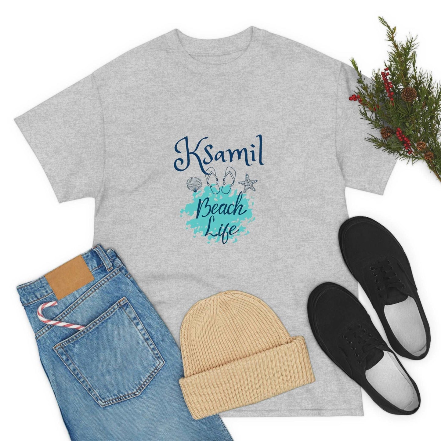 I Love Beach Life Ksamil Women/Men Cotton T-Shirt