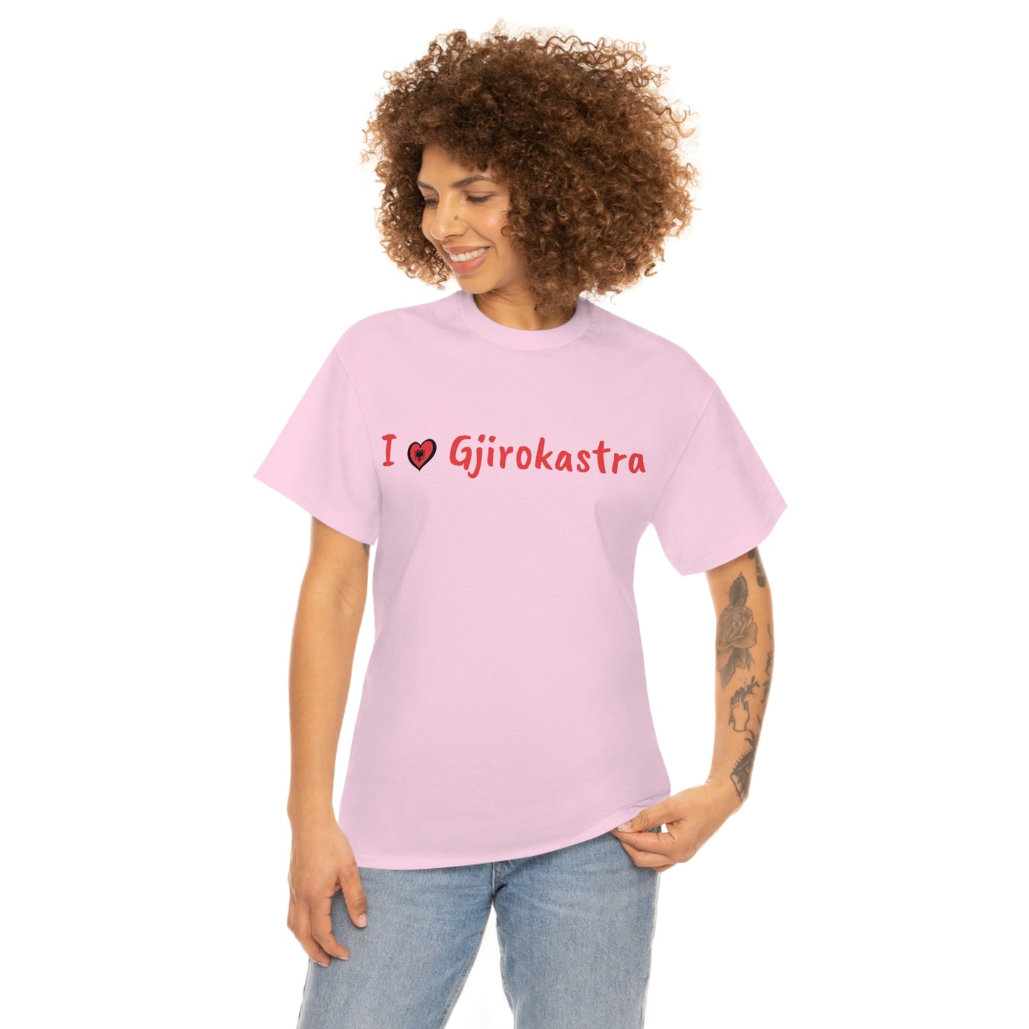 I Love Gjirokastra Cotton T-Shirt for Women/Men