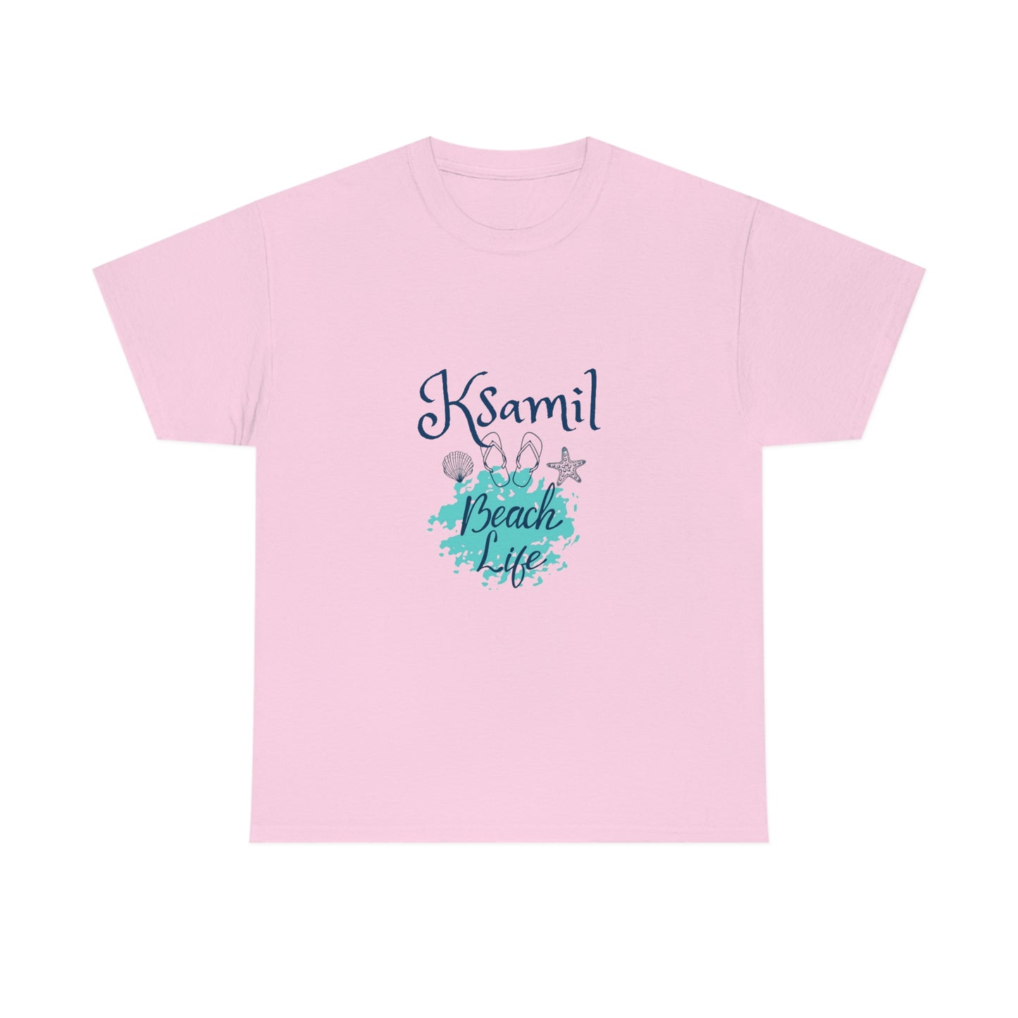 Ich liebe Strandleben Ksamil Damen/Herren Baumwoll-T-Shirt