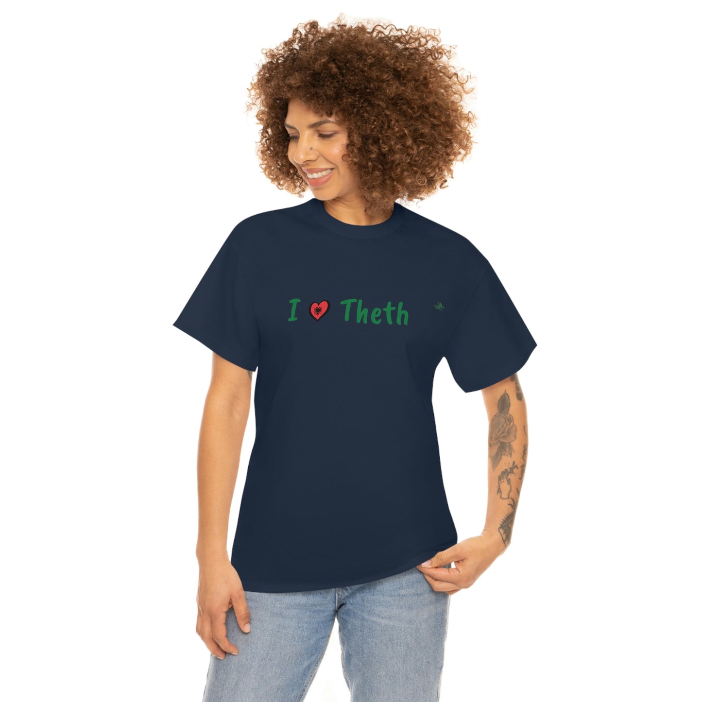 I Love Theth, Cotton T-Shirt for Women/Men