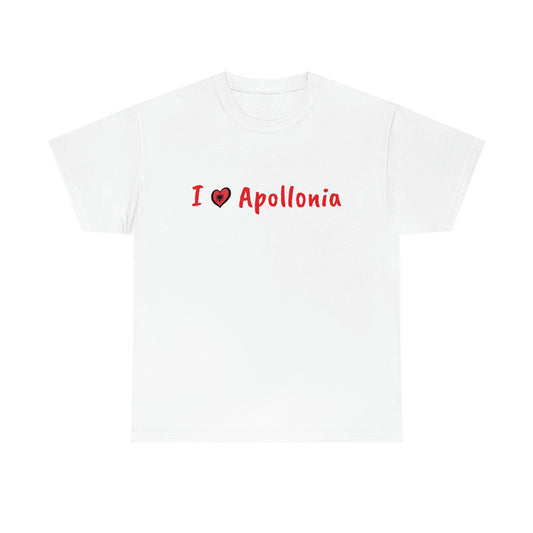 I Love Apollonia Cotton T-Shirt for Women/Men