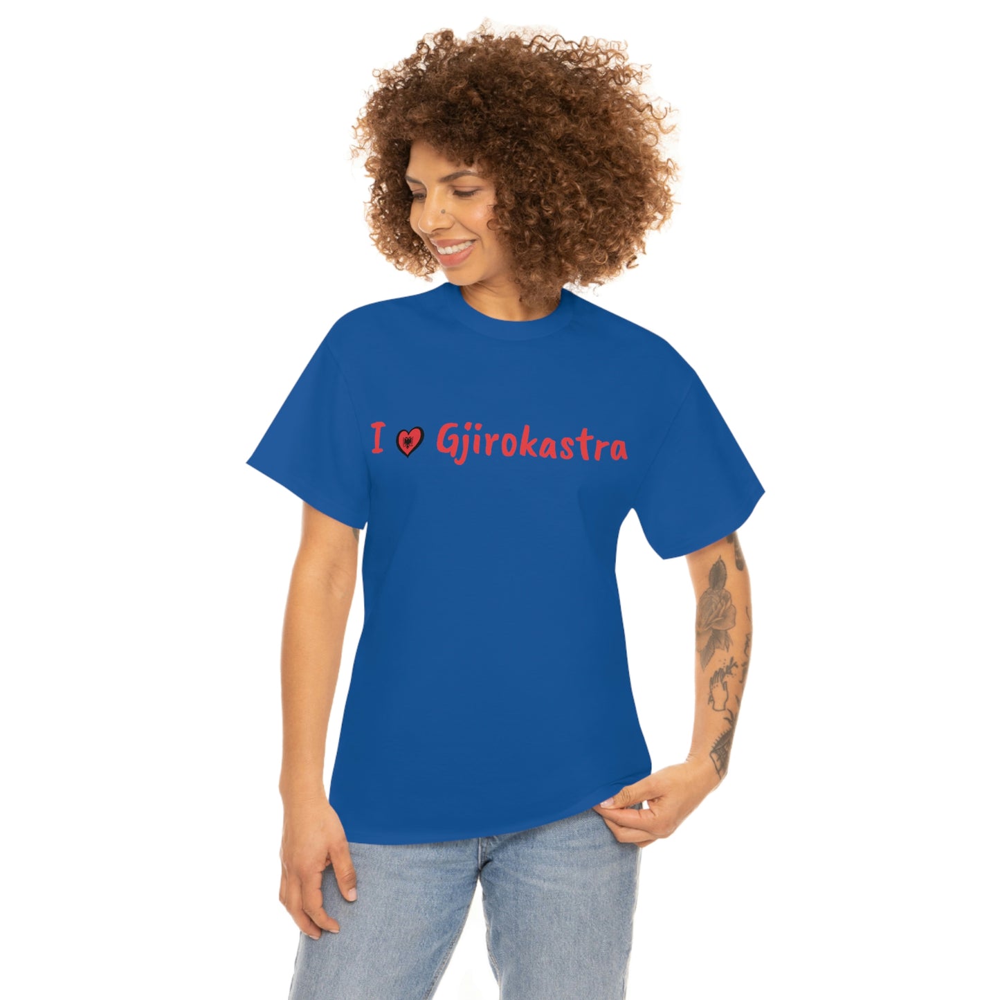 I Love Gjirokastra Cotton T-Shirt for Women/Men