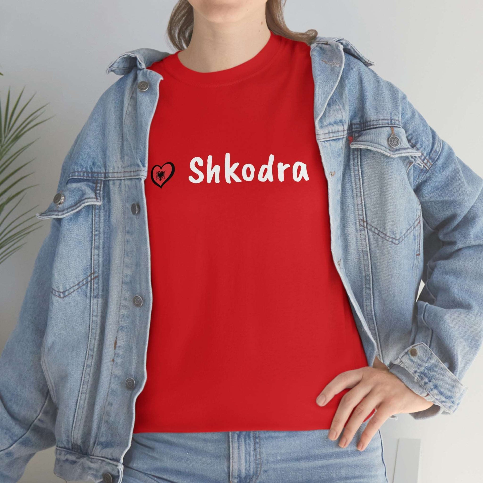 I Love Shkodra Cotton T-Shirt for Women/Men