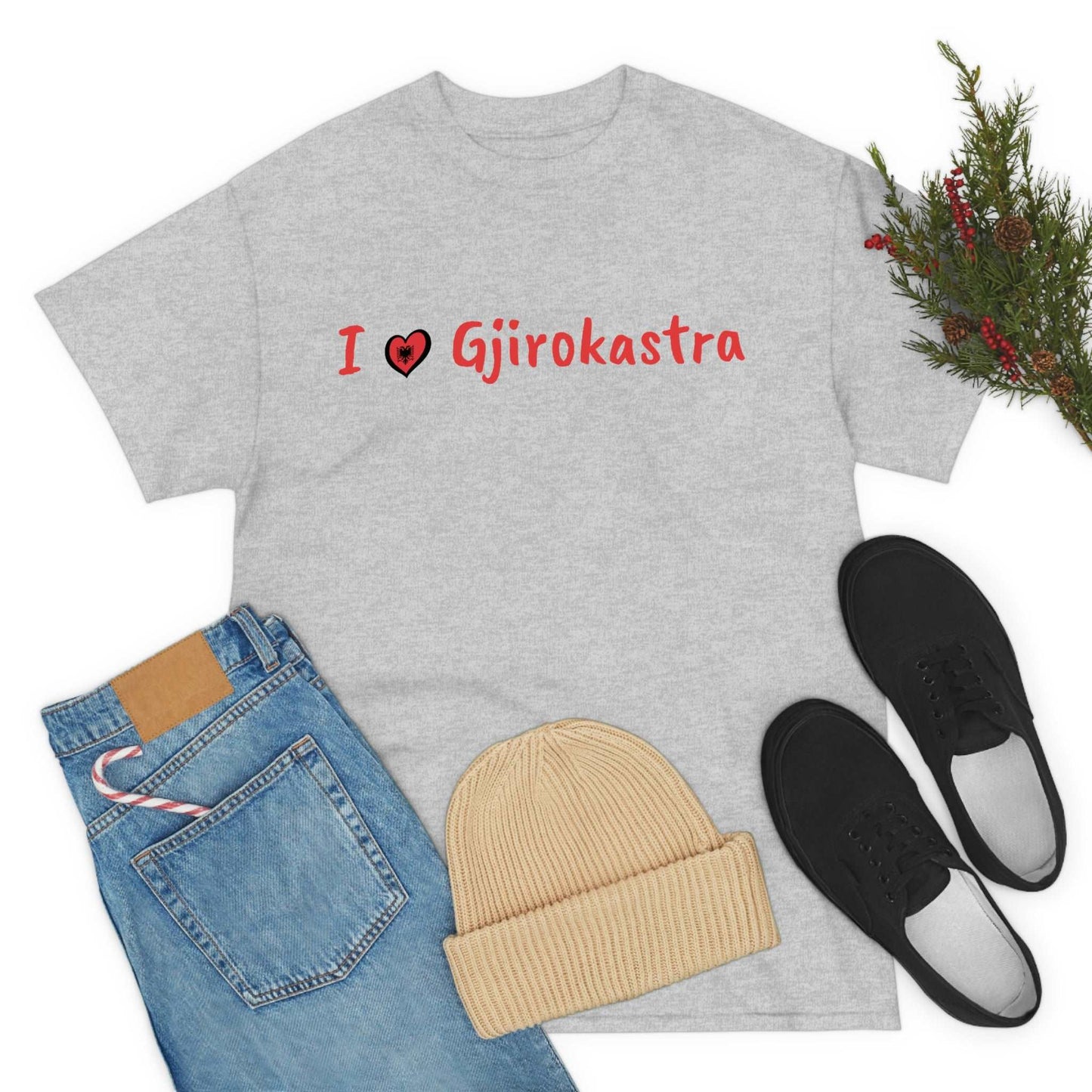 I Love Gjirokastra Cotton T-Shirt for Women/Men