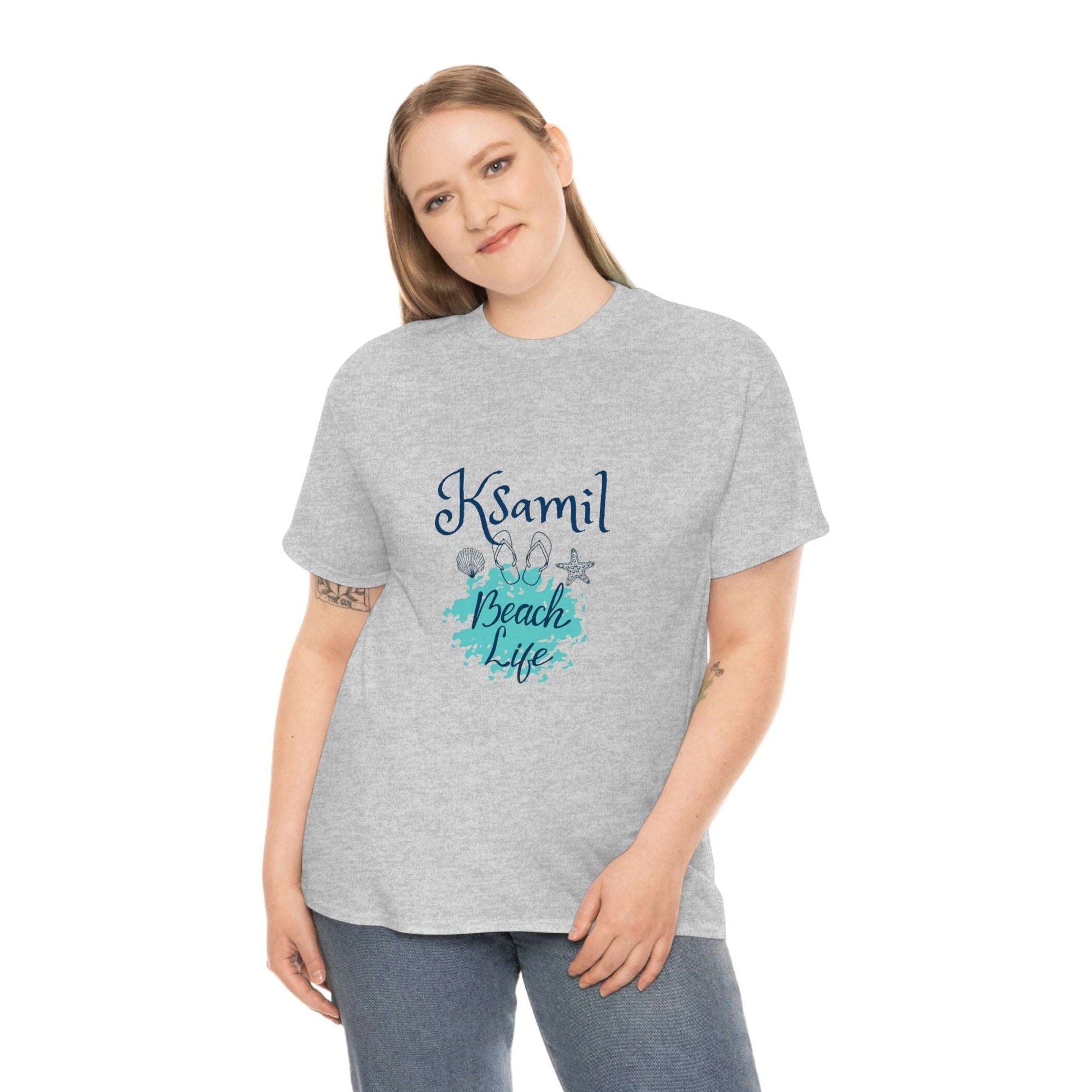 I Love Beach Life Ksamil Women/Men Cotton T-Shirt