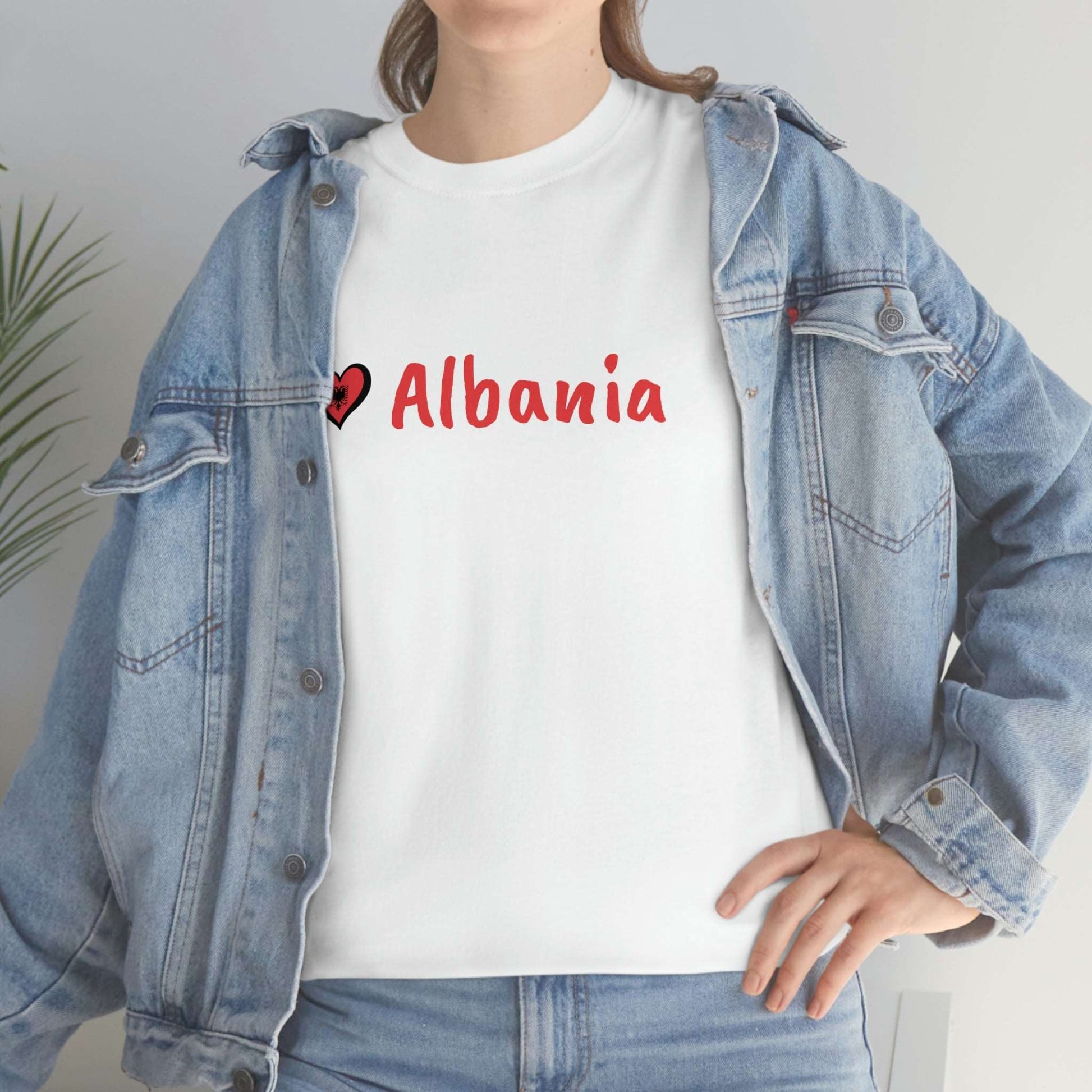 Love Albania Cotton T-Shirt for Women/Men