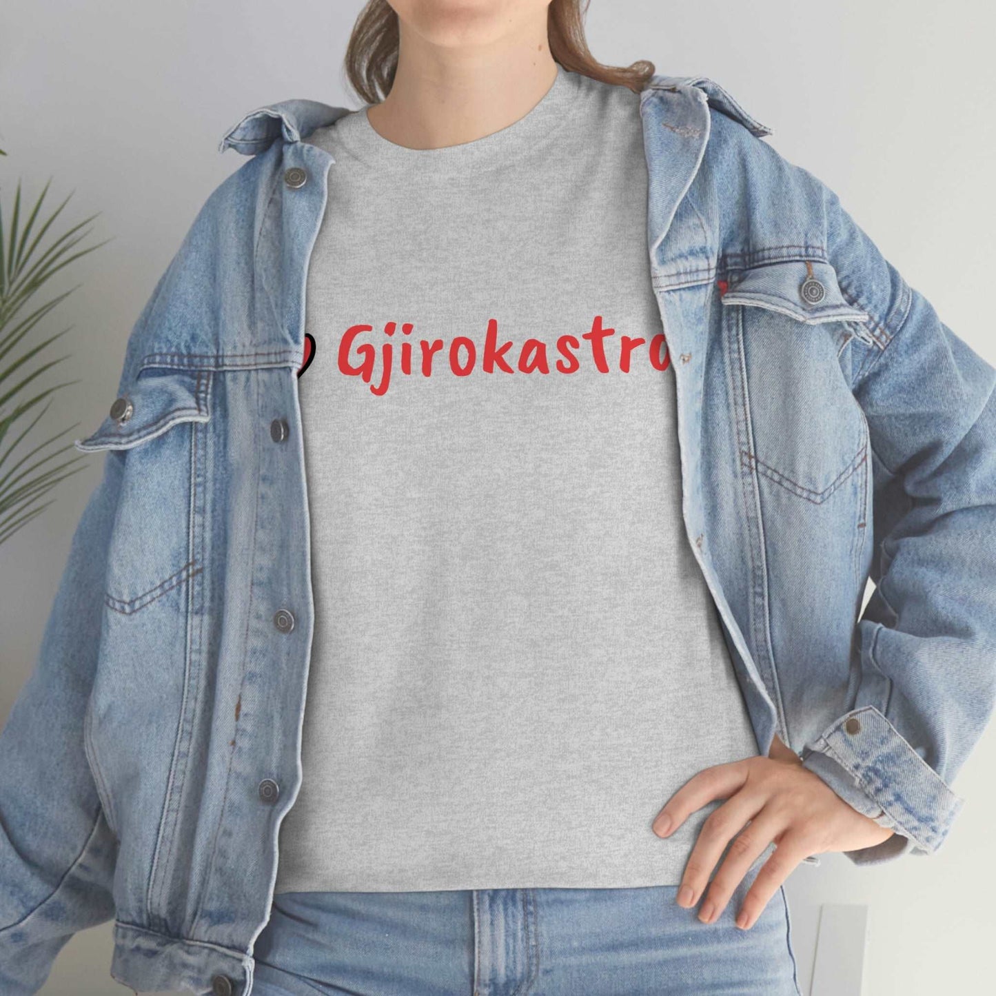 I Love Gjirokastra Cotton T-Shirt for Women/Men