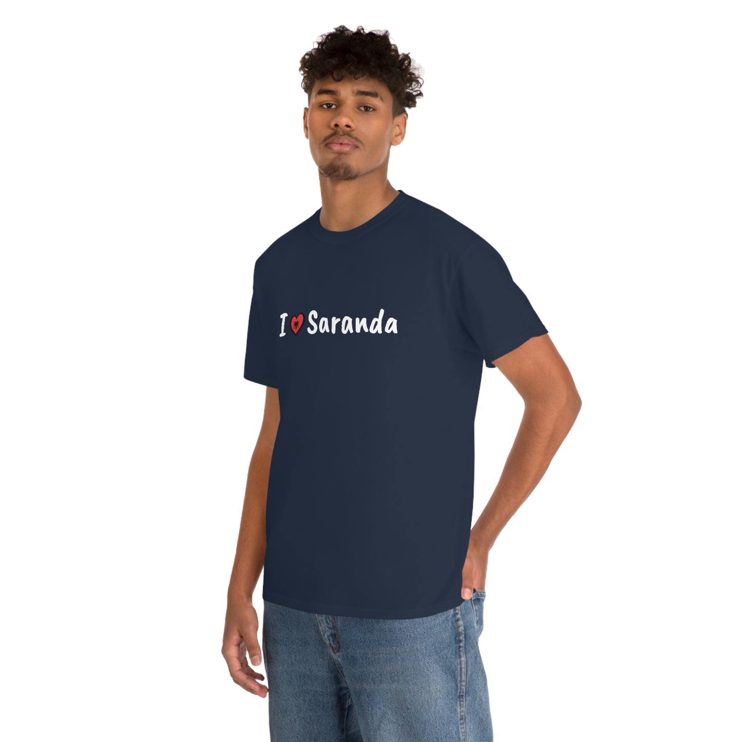 J'aime Saranda T-shirt en coton pour femmes/hommes
