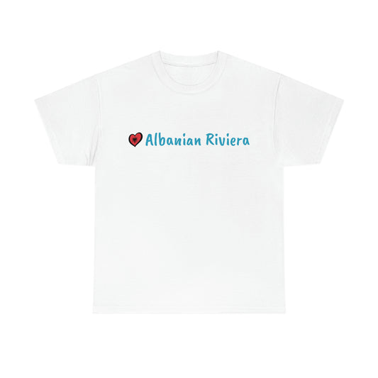 I Love Albanian Riviera Cotton T-Shirt for Women/Men