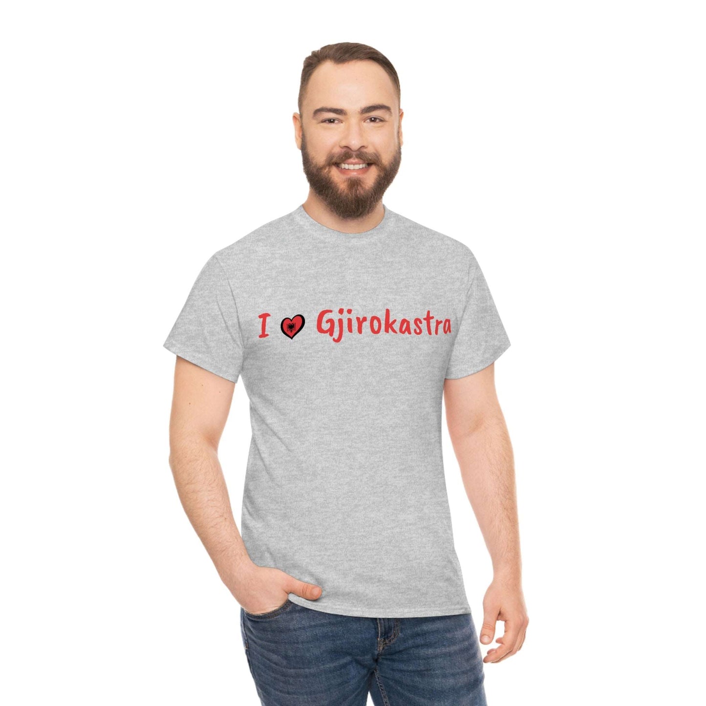 I Love Gjirokastra Cotton T-Shirt for Women/Men