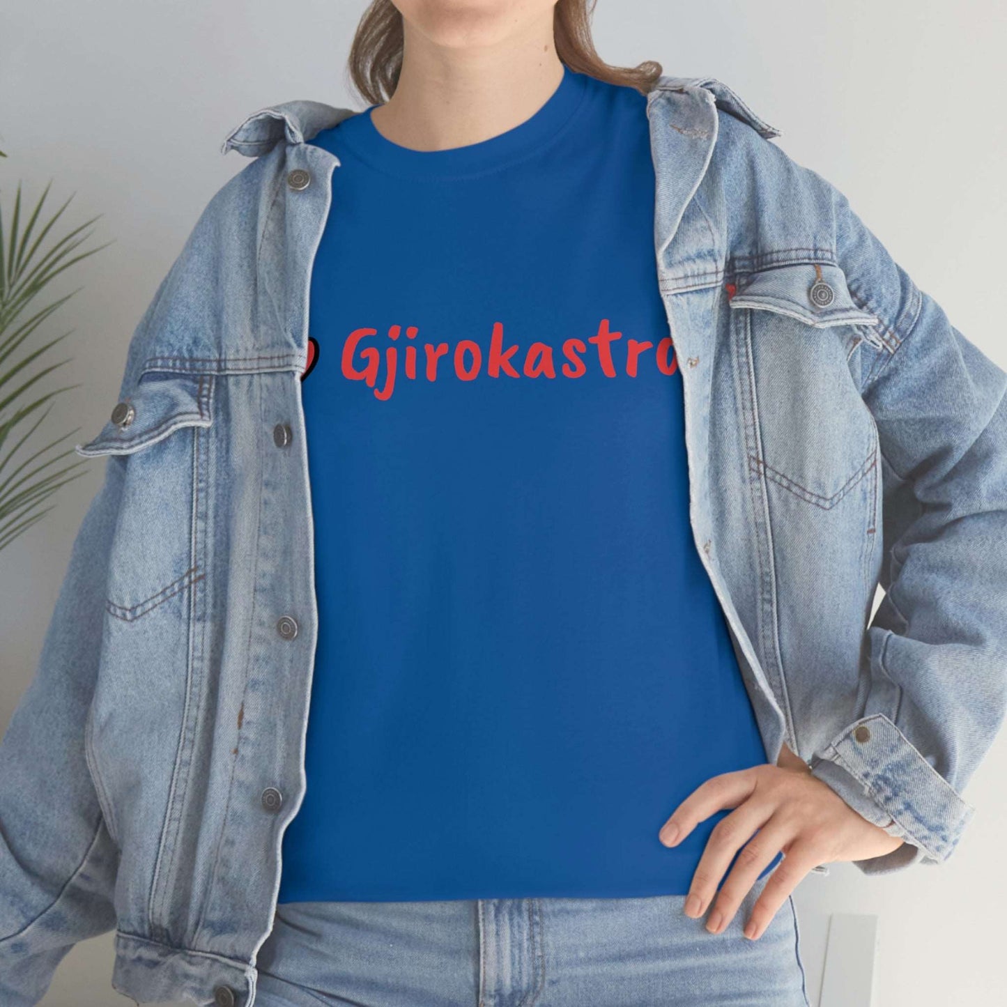I Love Gjirokastra Cotton T-Shirt for Women/Men