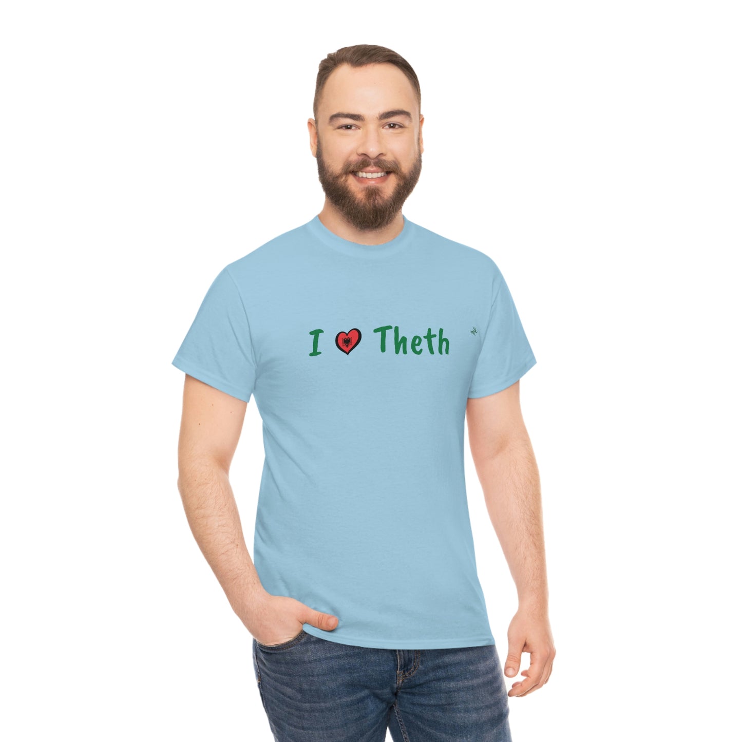 I Love Theth, Cotton T-Shirt for Women/Men