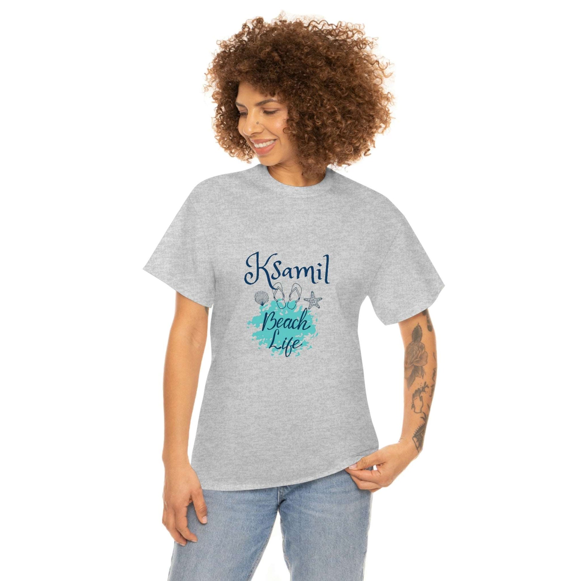 I Love Beach Life Ksamil Women/Men Cotton T-Shirt