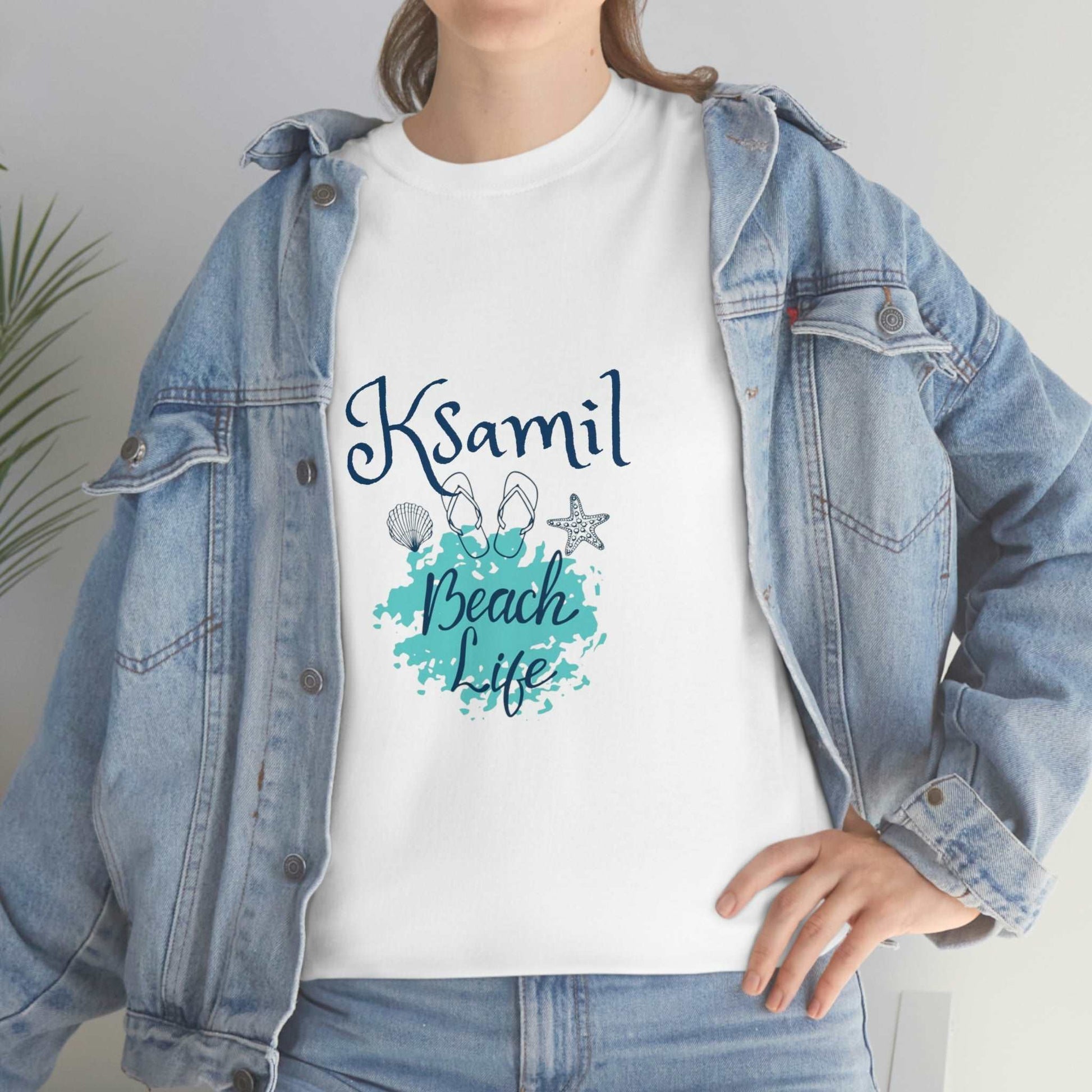 I Love Beach Life Ksamil Women/Men Cotton T-Shirt
