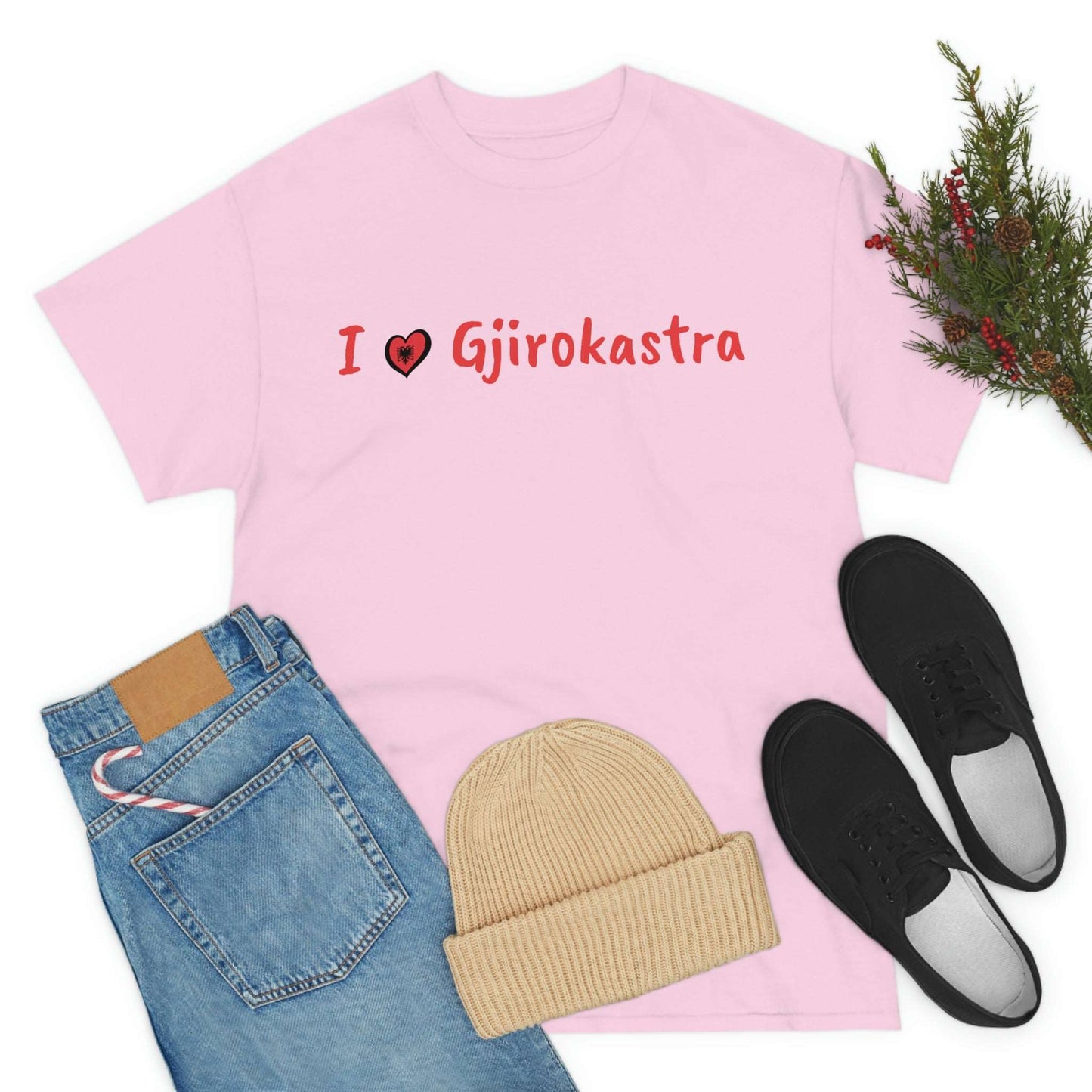 I Love Gjirokastra Cotton T-Shirt for Women/Men