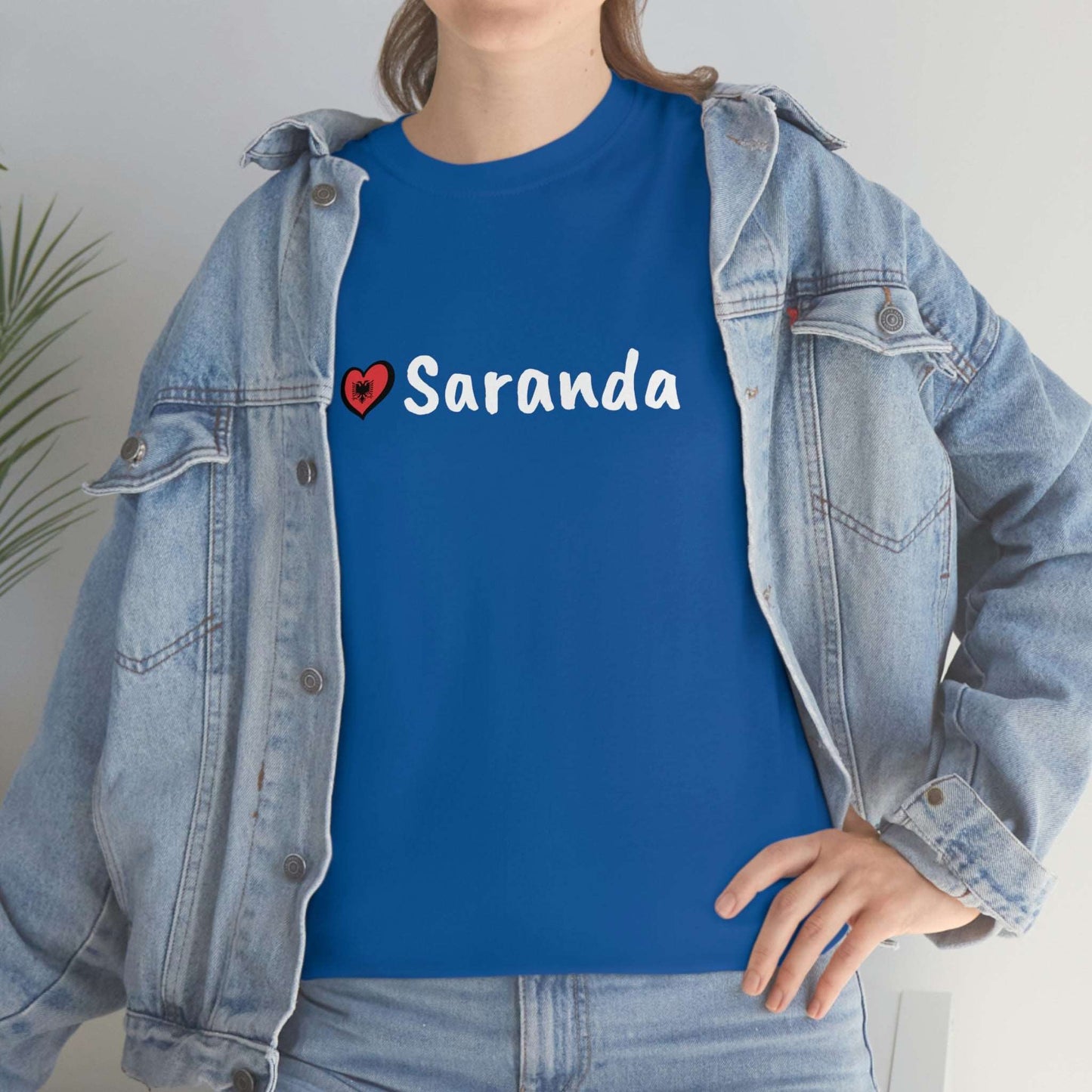 I Love Saranda Cotton T-Shirt for Women/Men