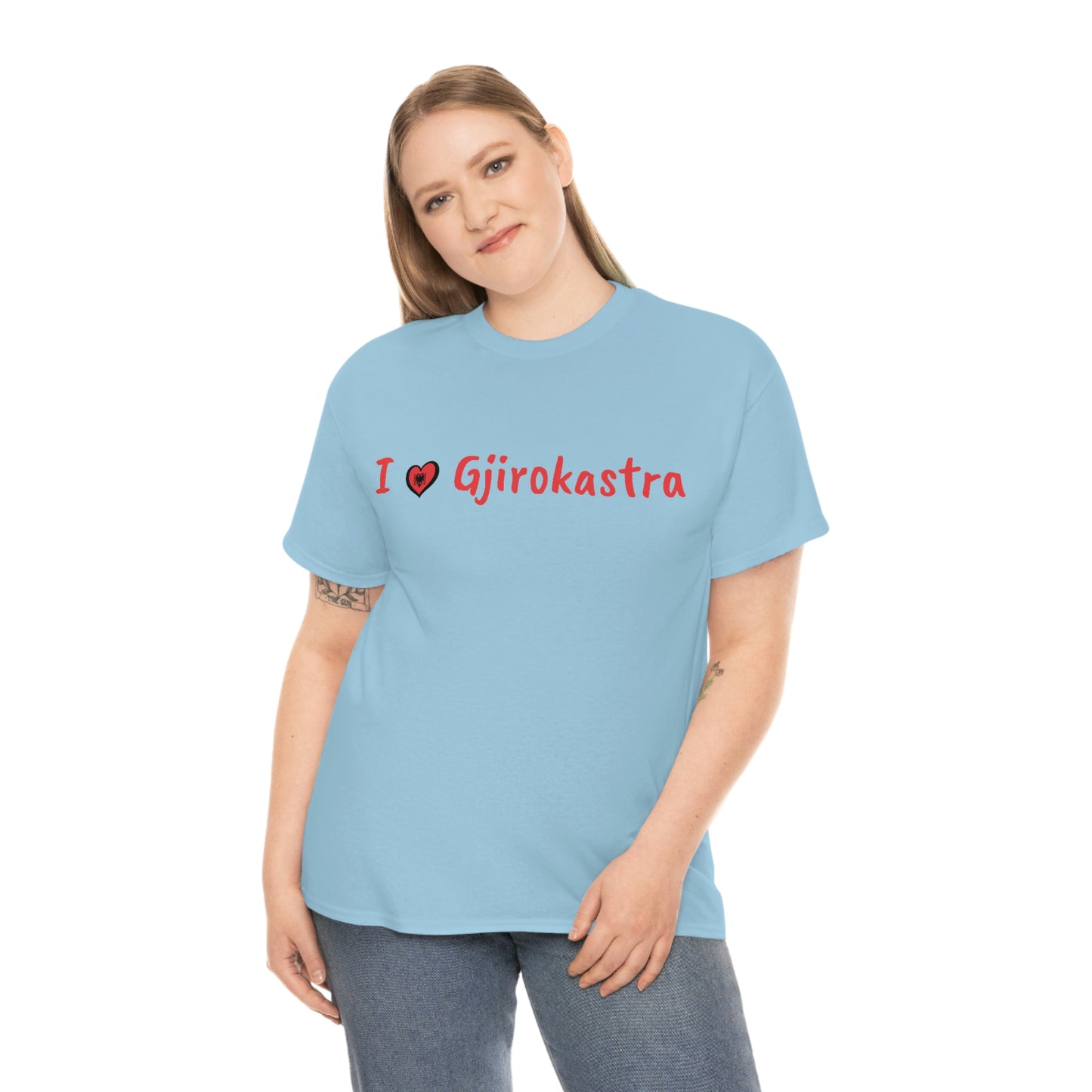 I Love Gjirokastra Cotton T-Shirt for Women/Men