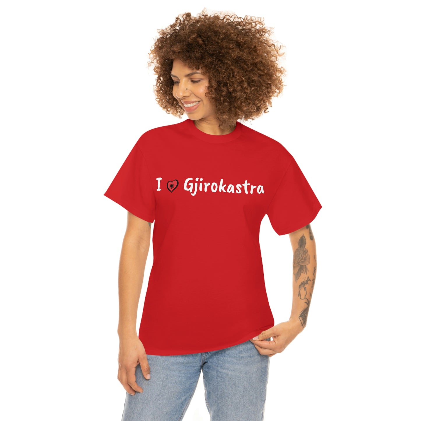 I Love Gjirokastra Cotton T-Shirt for Women/Men