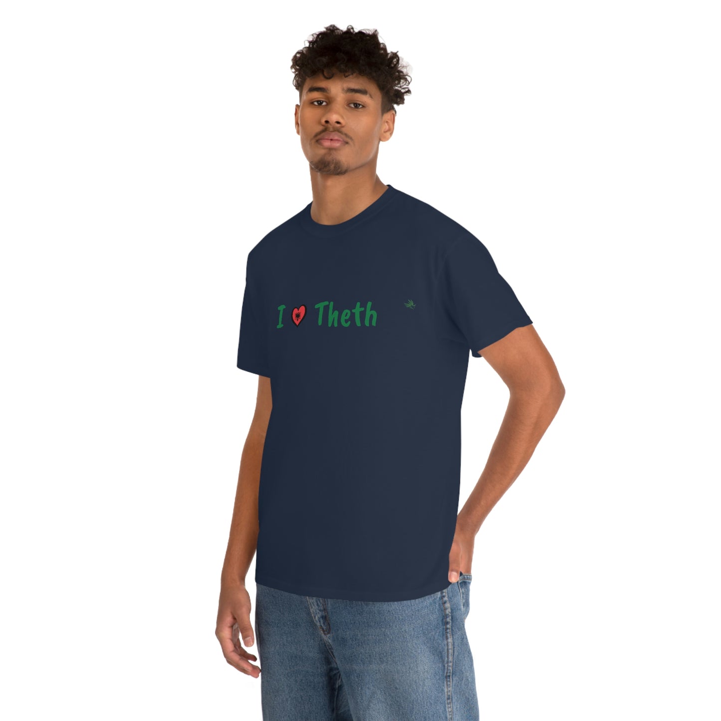 I Love Theth, Cotton T-Shirt for Women/Men