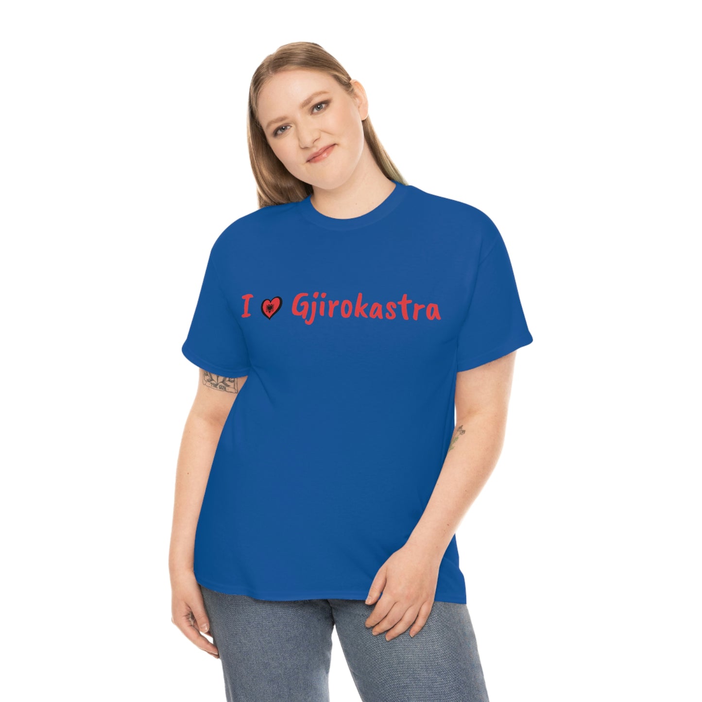 I Love Gjirokastra Cotton T-Shirt for Women/Men