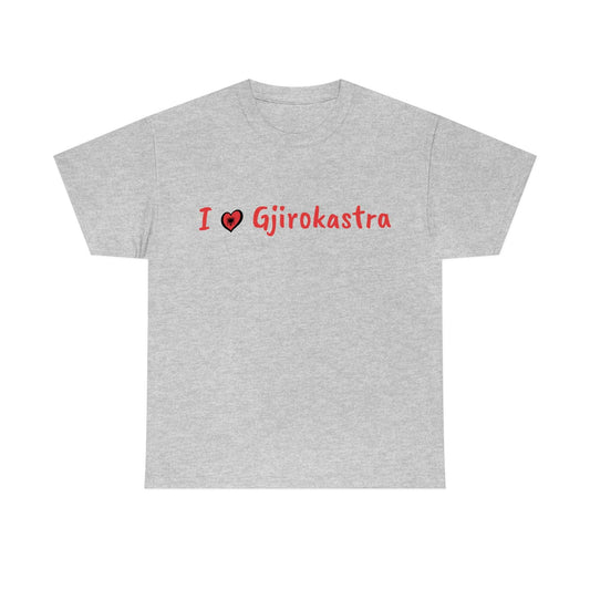 I Love Gjirokastra Cotton T-Shirt for Women/Men