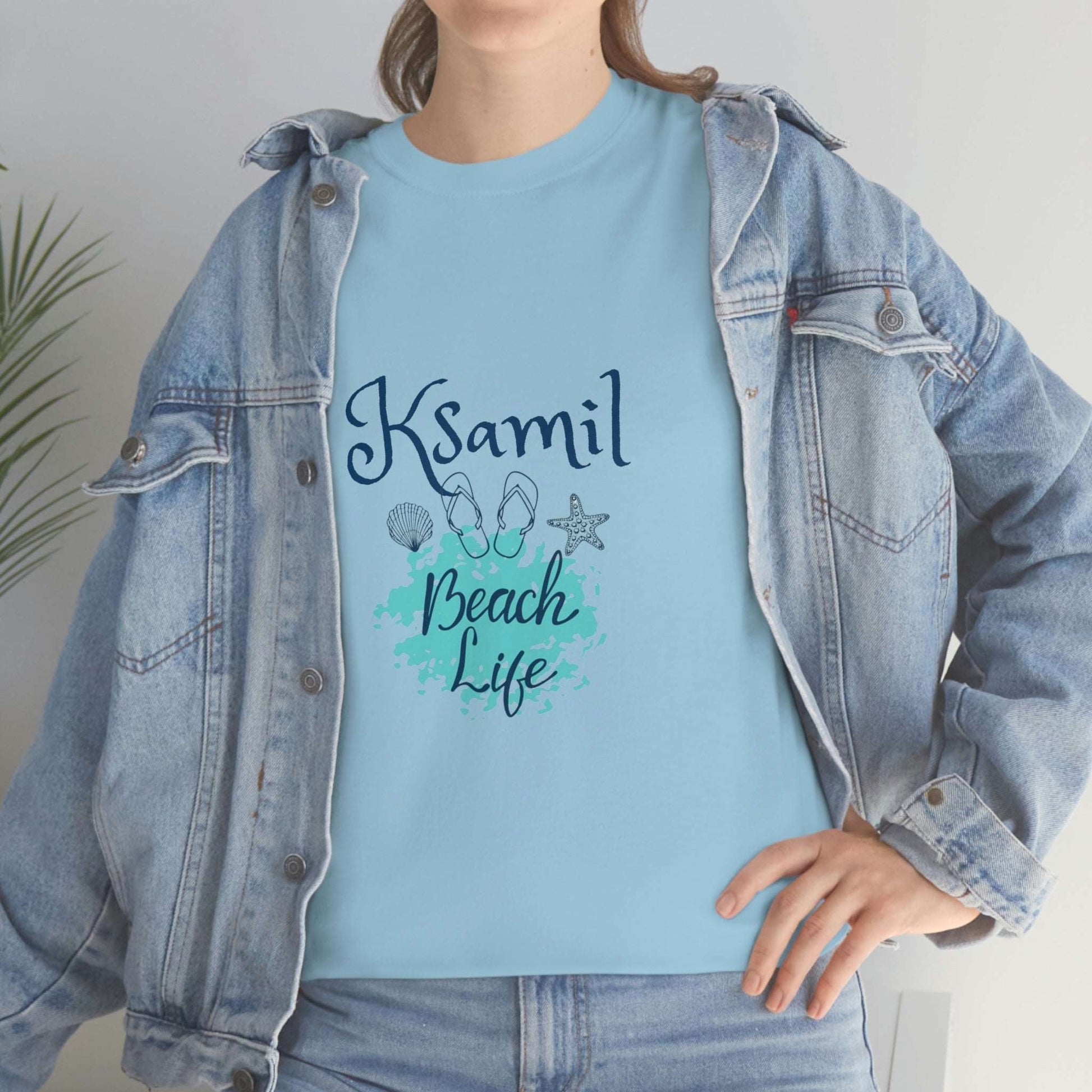 I Love Beach Life Ksamil Women/Men Cotton T-Shirt