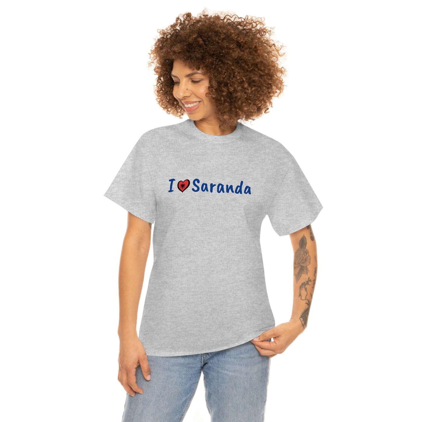 I Love Saranda Cotton T-Shirt for Women/Men