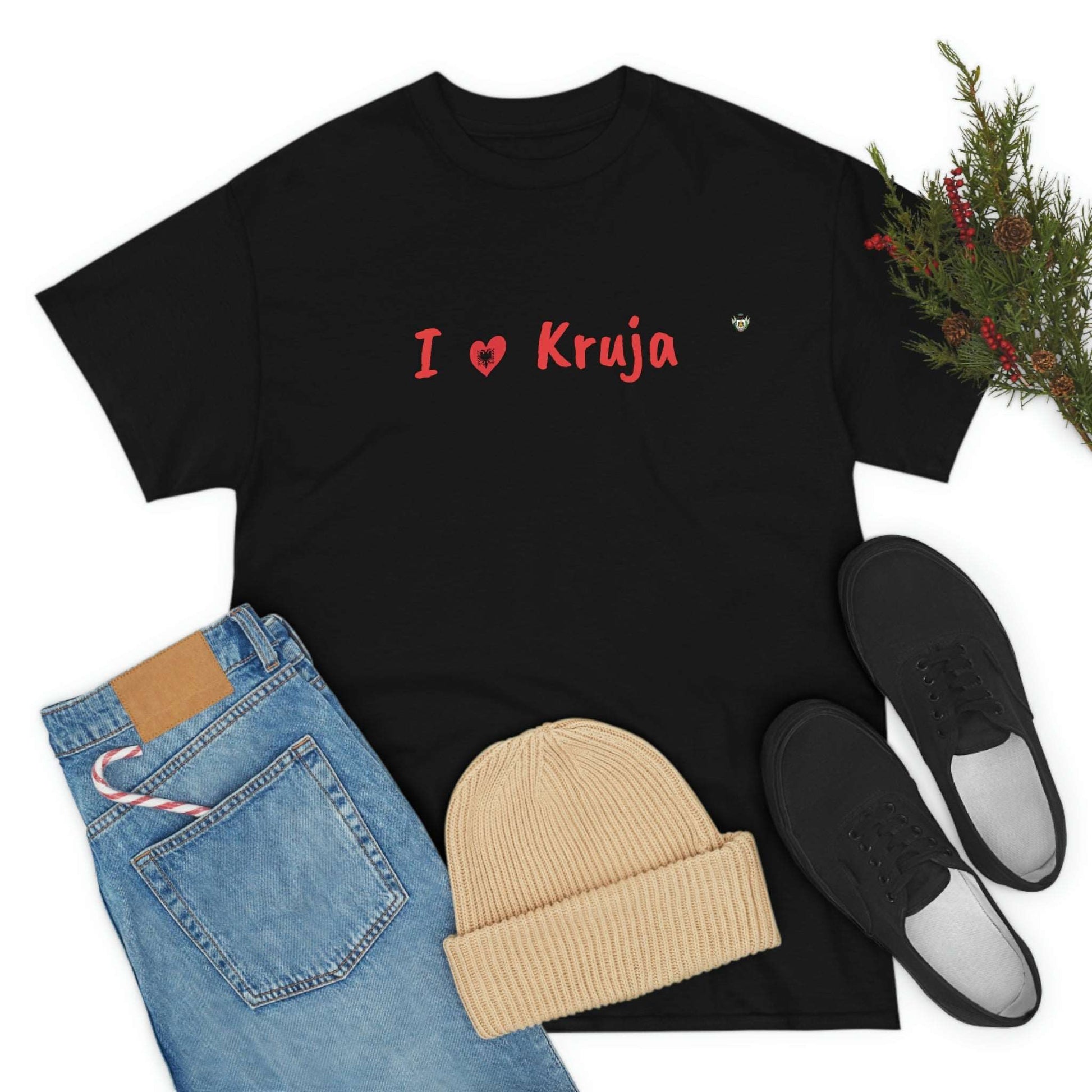 I Love Kruja Cotton T-Shirt for Women/Men