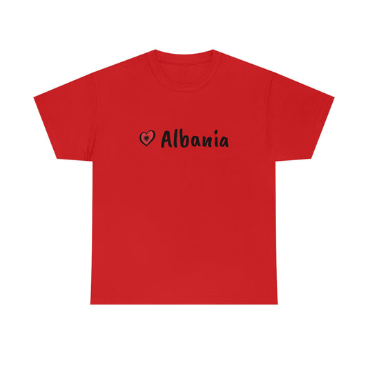Love Albania Cotton T-Shirt for Women/Men
