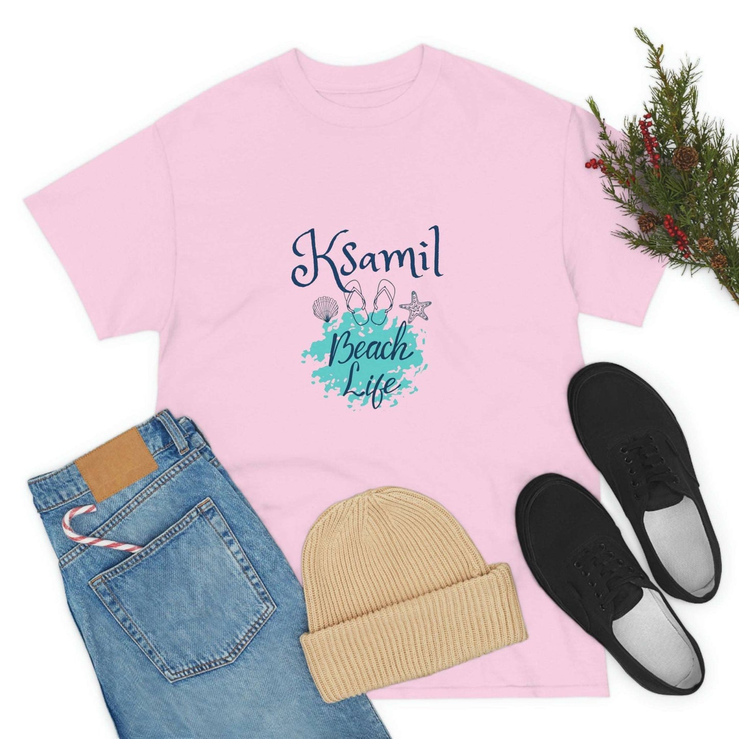 I Love Beach Life Ksamil Women/Men Cotton T-Shirt