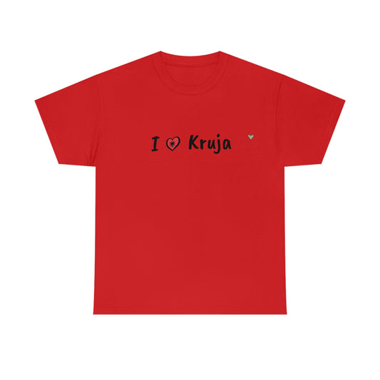 I Love Kruja Cotton T-Shirt for Women/Men