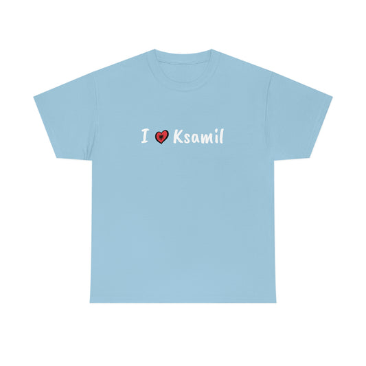 I Love Ksamil Cotton T-Shirt for Women/Men