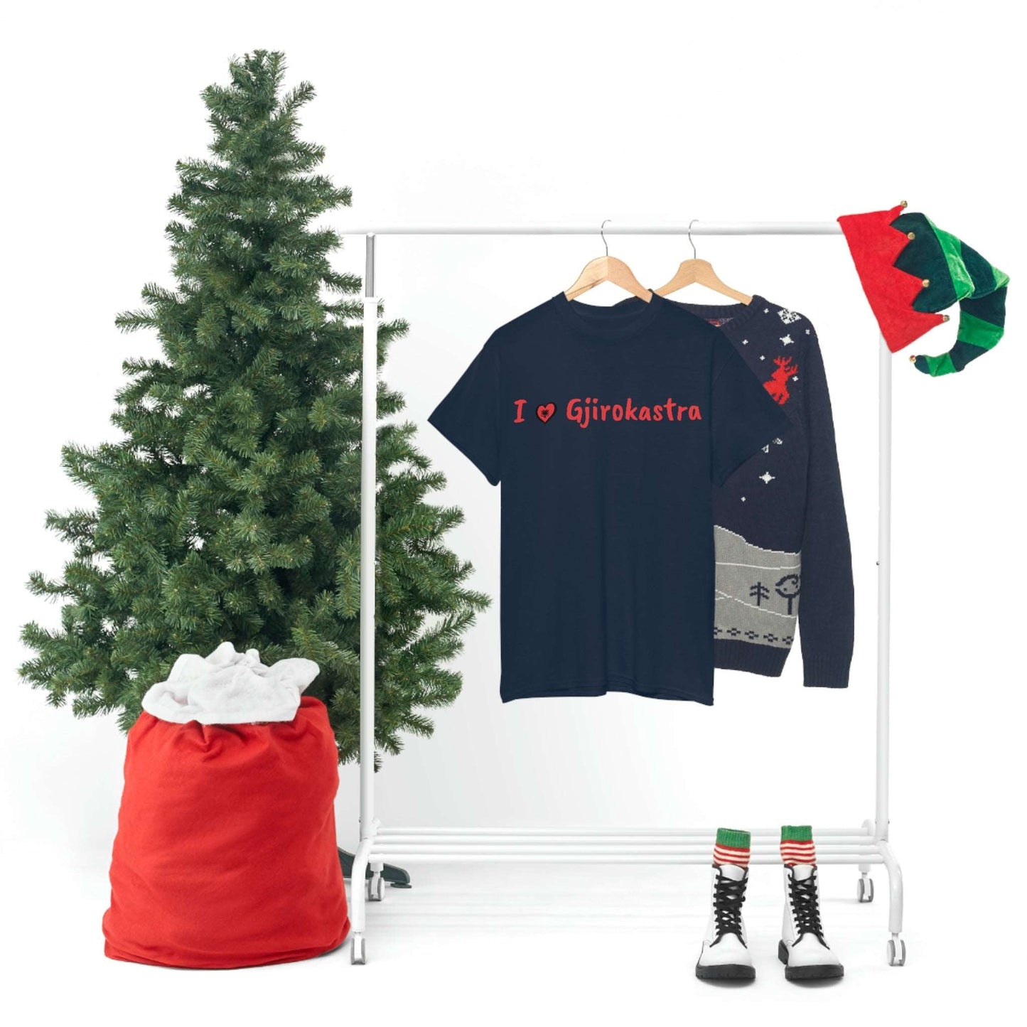 I Love Gjirokastra Cotton T-Shirt for Women/Men