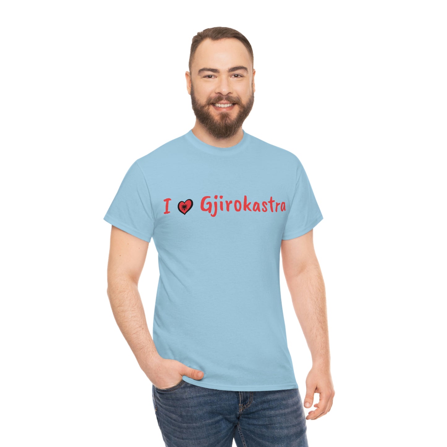 I Love Gjirokastra Cotton T-Shirt for Women/Men