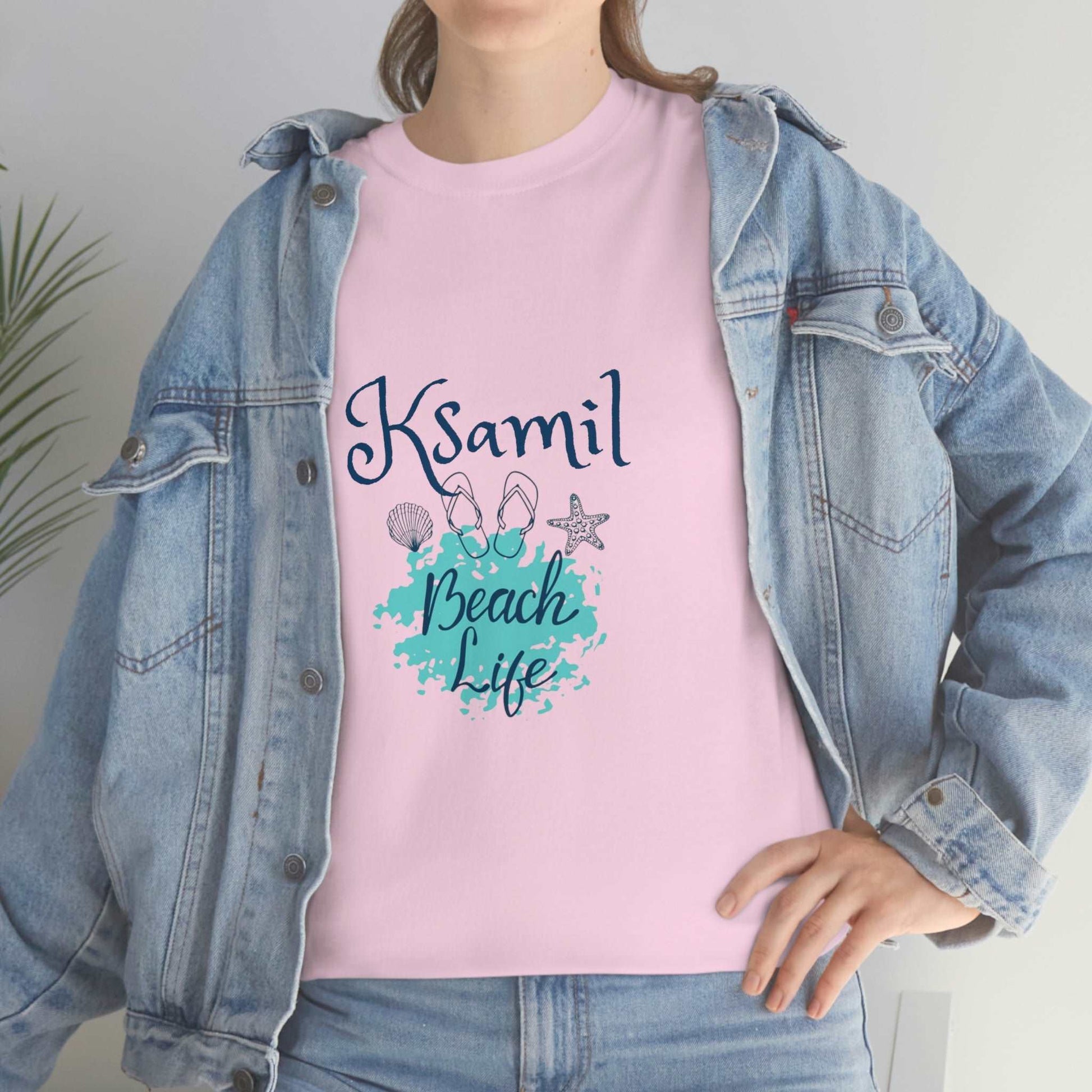 I Love Beach Life Ksamil Women/Men Cotton T-Shirt