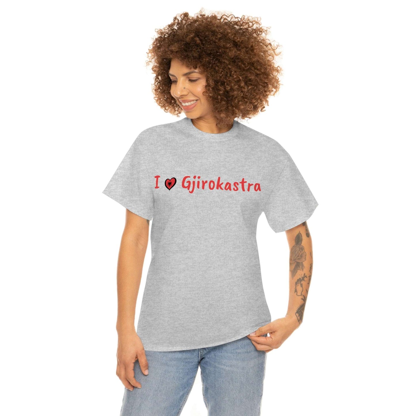 I Love Gjirokastra Cotton T-Shirt for Women/Men